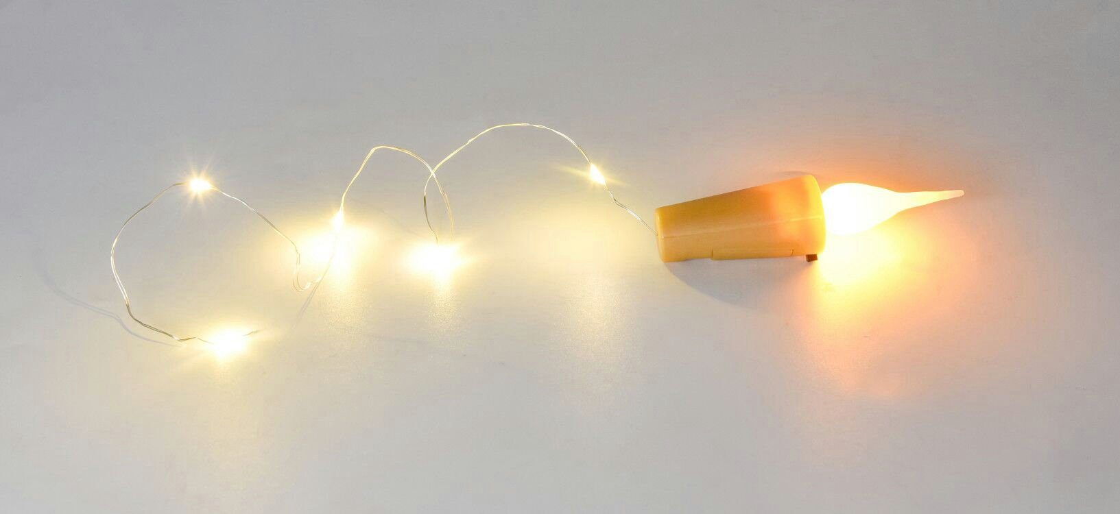 BURI LED Dekolicht Flaschenlicht 15 LEDs Lichterkette Korken Drahtlichterke günstig online kaufen