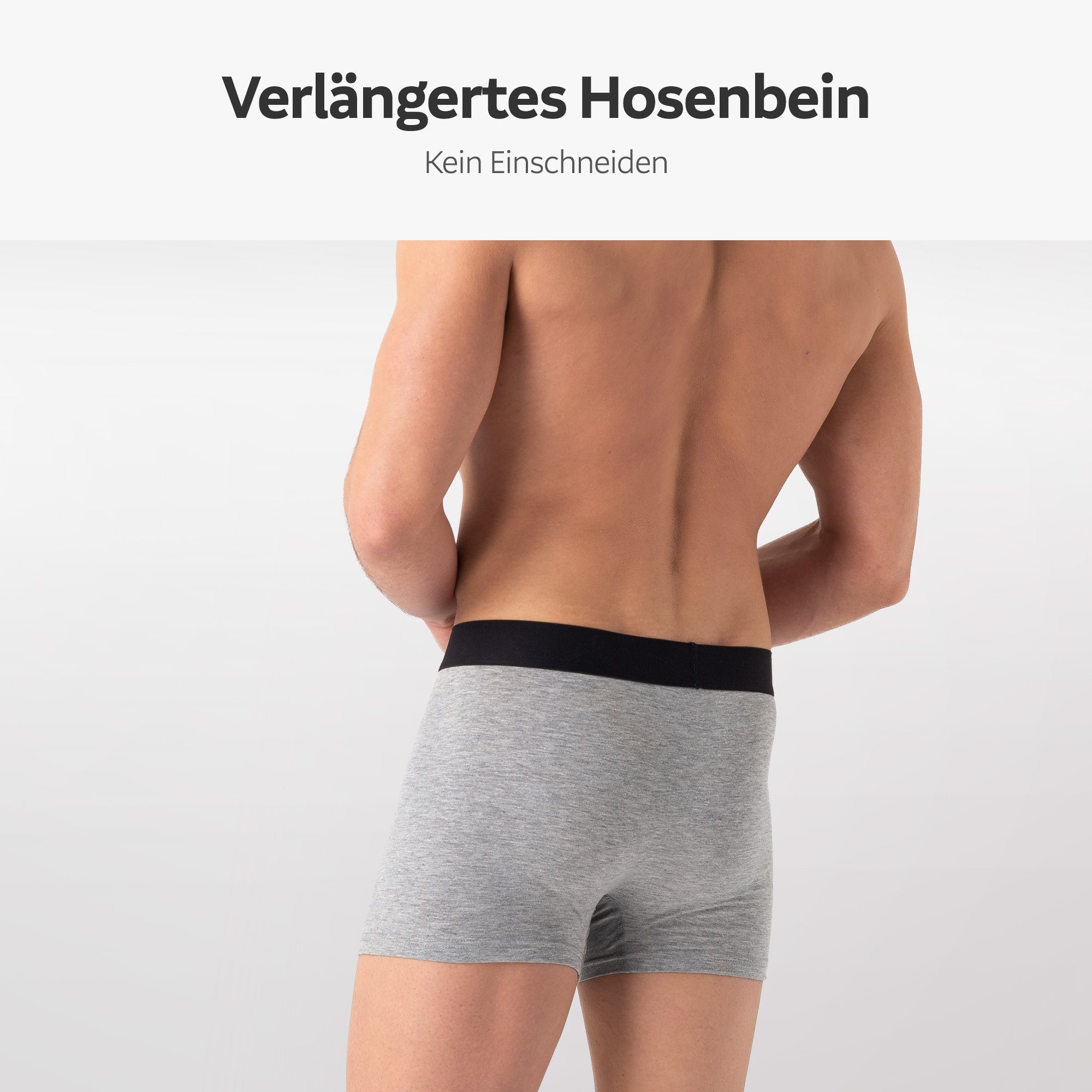 Burnell & Son Boxershorts Unterhosen aus Baumwolle für Herren Männer (Packung, Set, Spar-Pack, Spar-Packung, Spar-Set, 5-St., 5er-Pack) mit Komfortbund