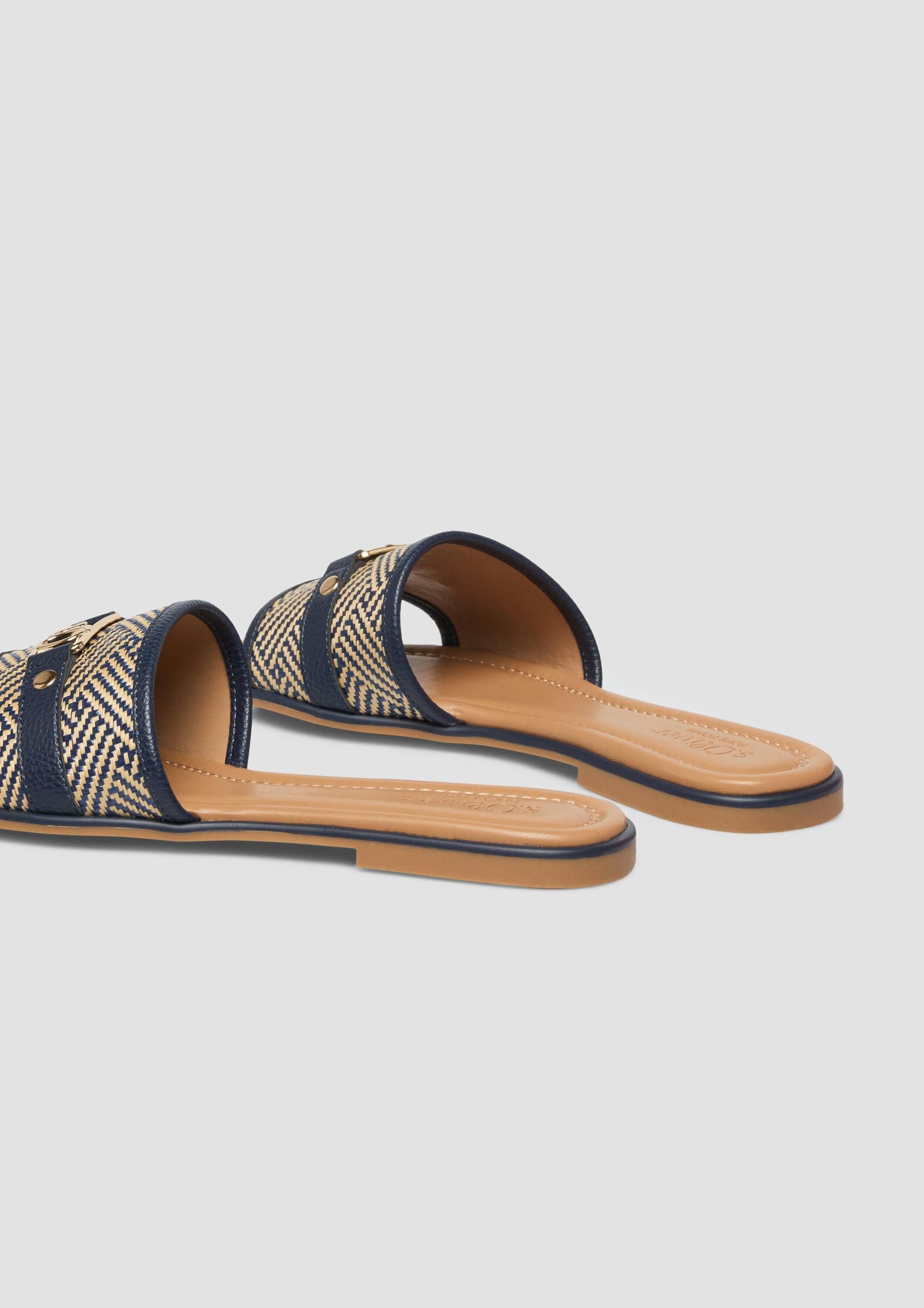 s.Oliver Sandalen Sandale Slides mit Flecht-Design