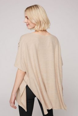 SOCCX Strickponcho mit Seitenschlitze