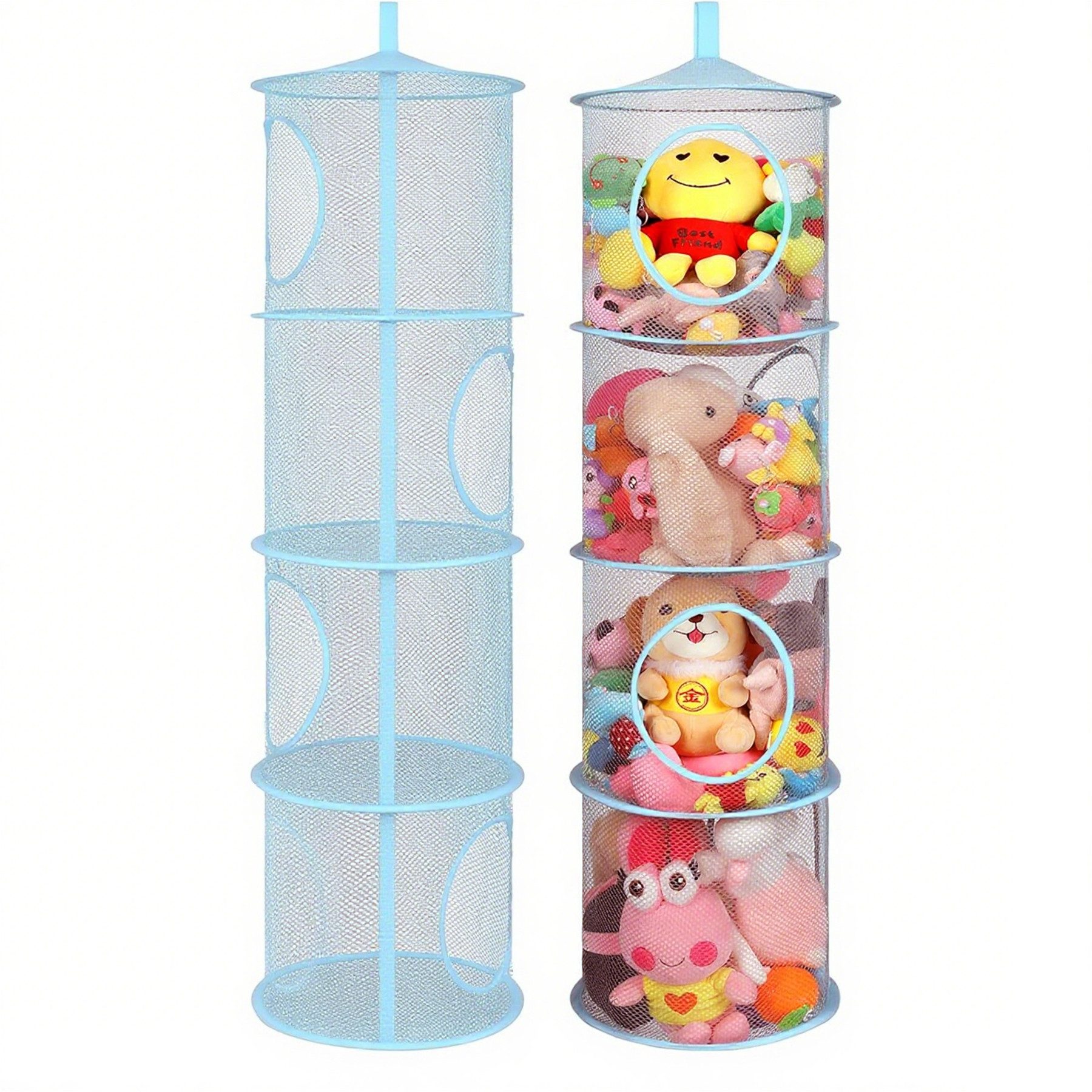 Mutig Hängeregal 2 Stück Hängeaufbewahrung, 4 Fächer, Faltbarer Hängender S günstig online kaufen