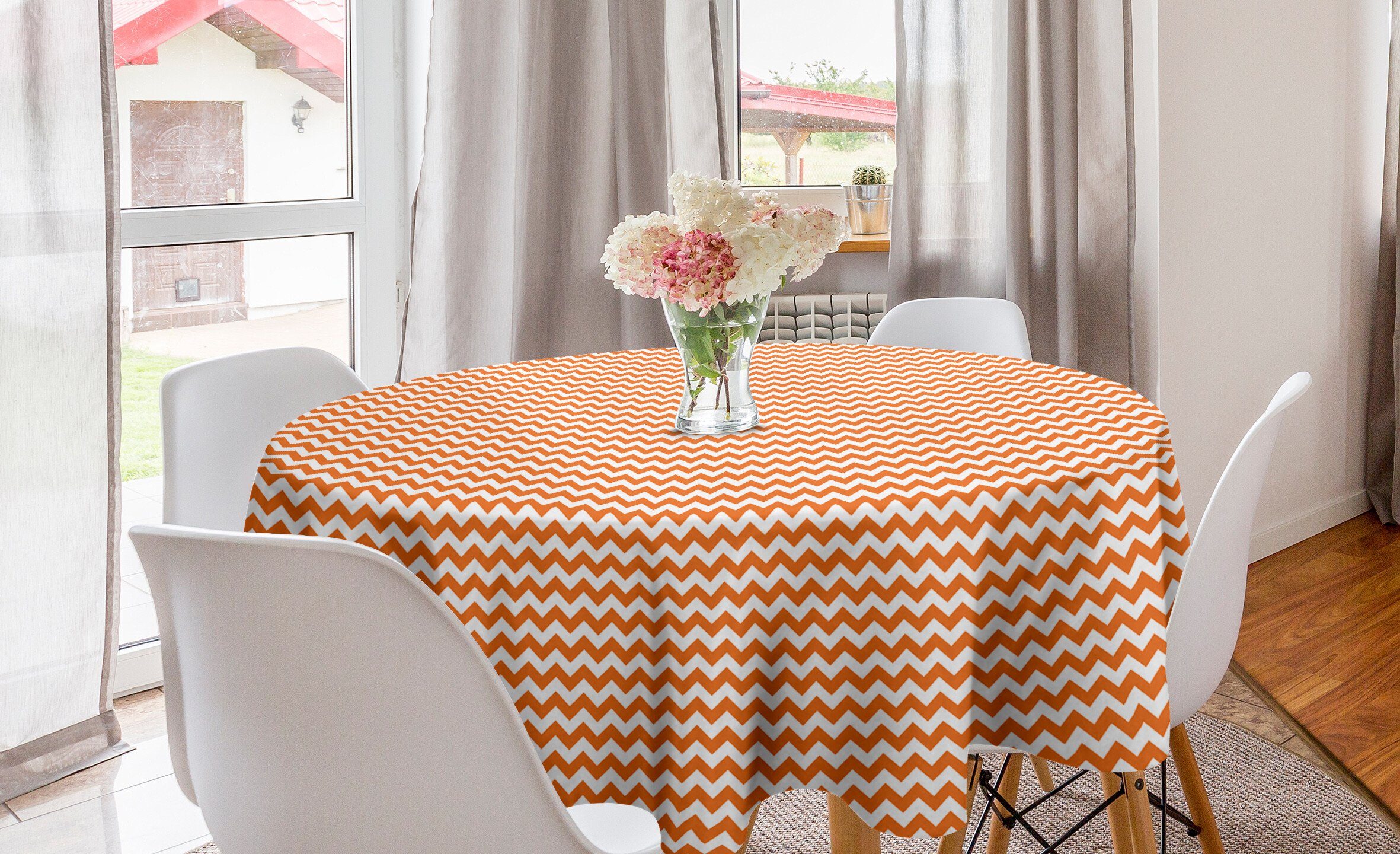 Abakuhaus Tischdecke Kreis Tischdecke für Seasonal Farbe Dekoration, Küche Esszimmer Herbst Abdeckung Urlaub