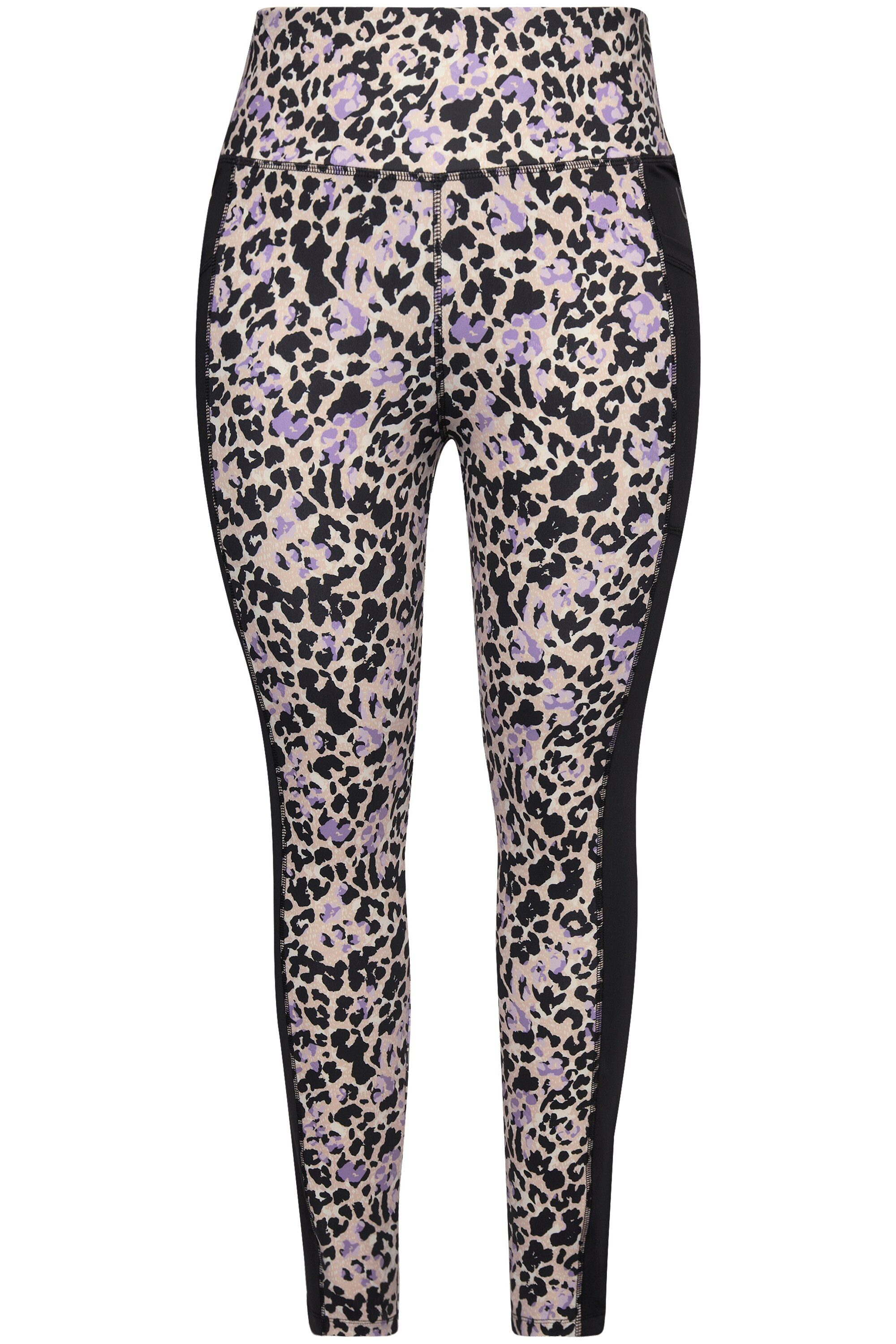 Ulla Popken Leggings Sport-Leggings Leomuster schnelltrocknend günstig online kaufen