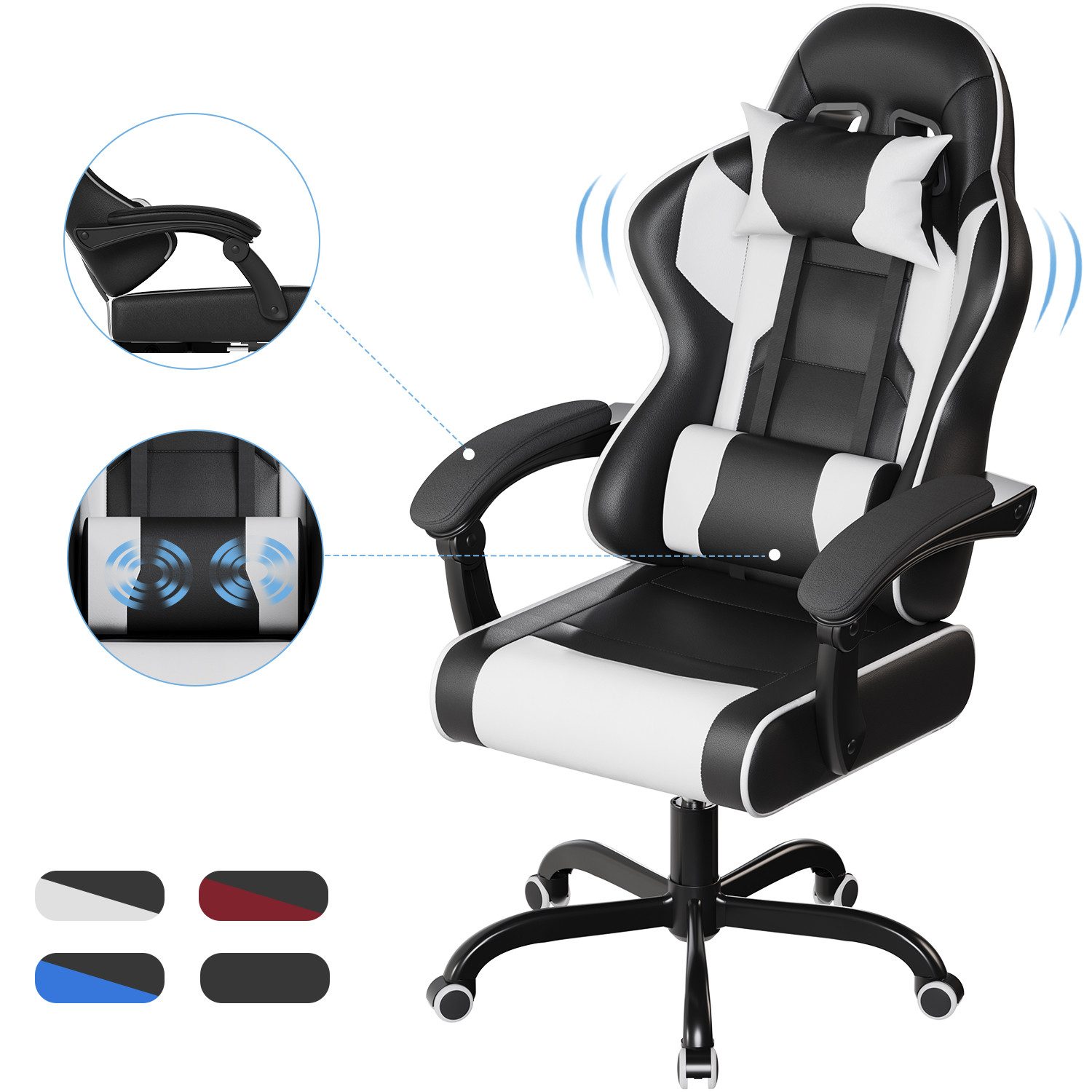 HOMALL Gaming Chair Gaming Stuhl hoher günstig online kaufen