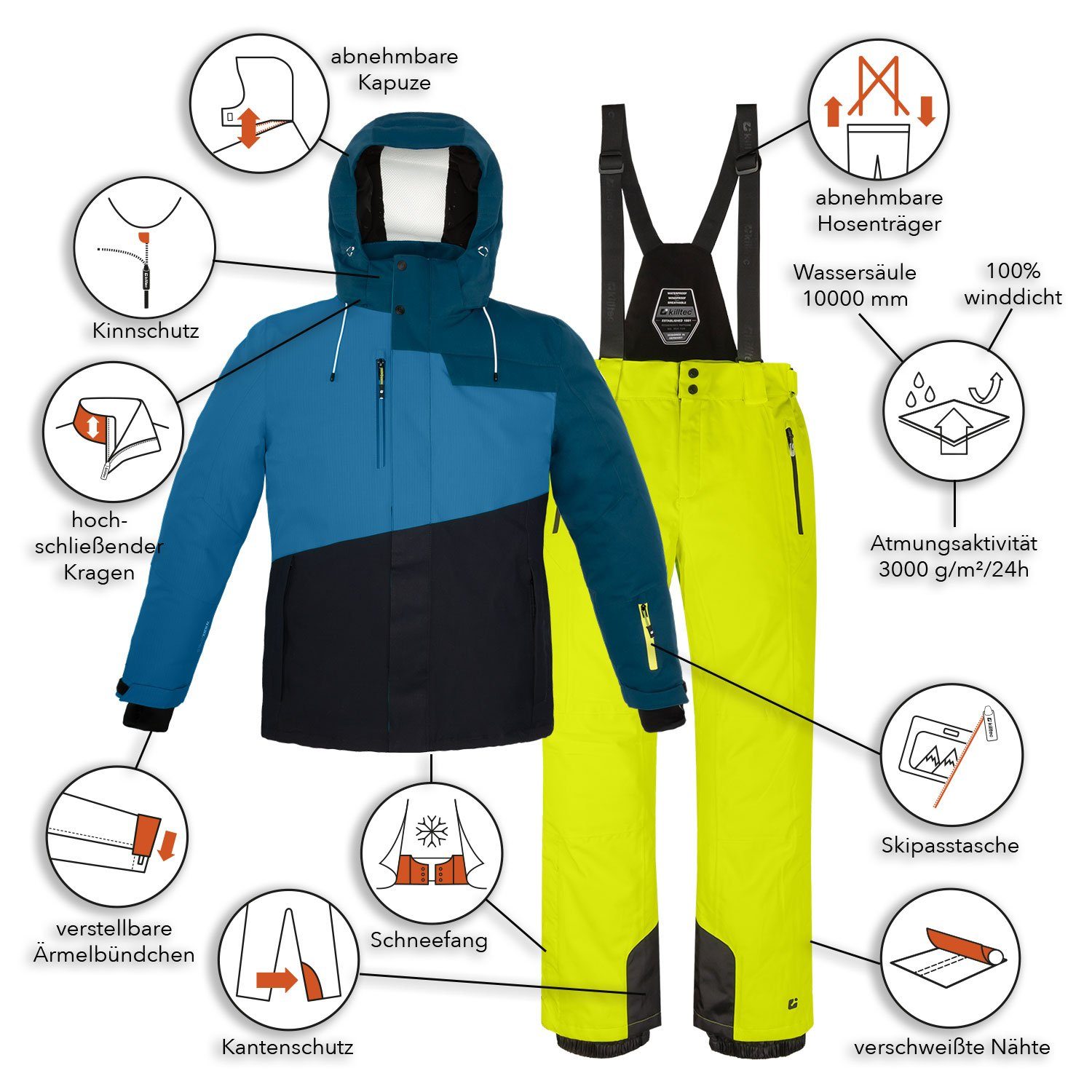 Killtec Skianzug Herren Skijacke + Skihose günstig online kaufen