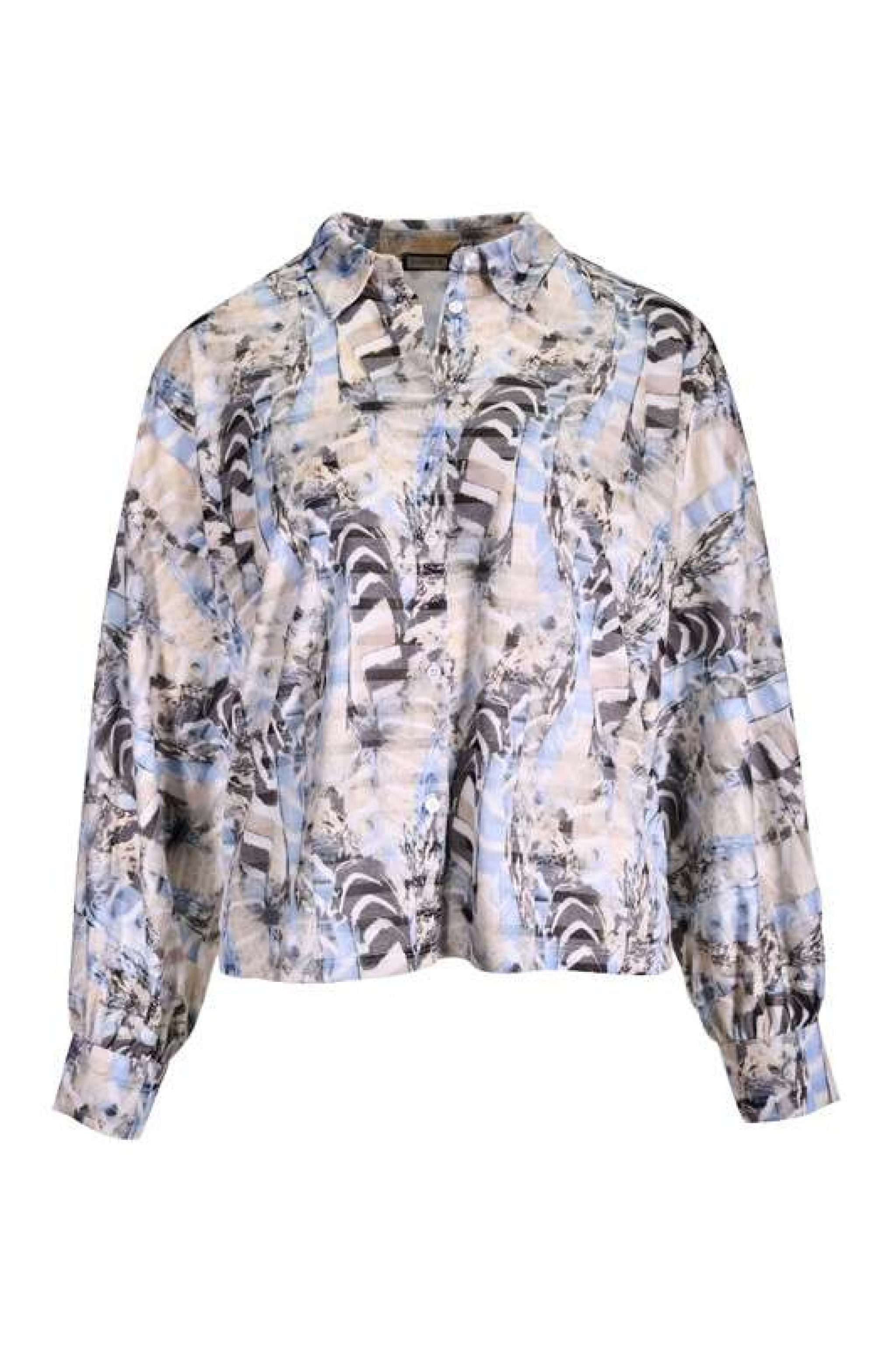 Kenny S. Klassische Bluse AUSBRENNERBL. ALLOV.