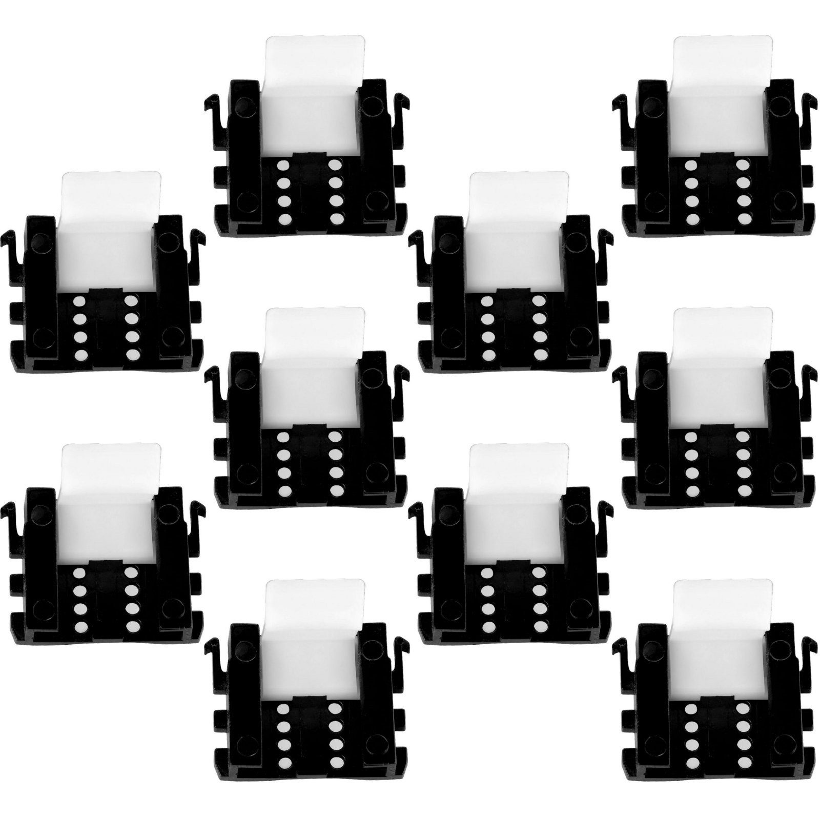 SO-TECH® Montagezubehör 10x Blendenhalterung - für 16 mm Sockelblende Sockelleiste