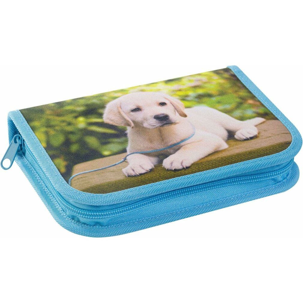 Federmäppchen Federmäppchen befüllt Hund Motiv 42 teilig, 19,6 x 3,4 cm