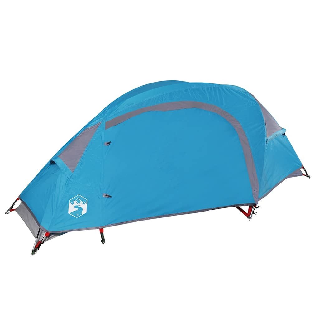 vidaXL Kuppelzelt Kuppel-Campingzelt 1 Person Blau Wasserdicht, Personen: 1 (1 tlg)