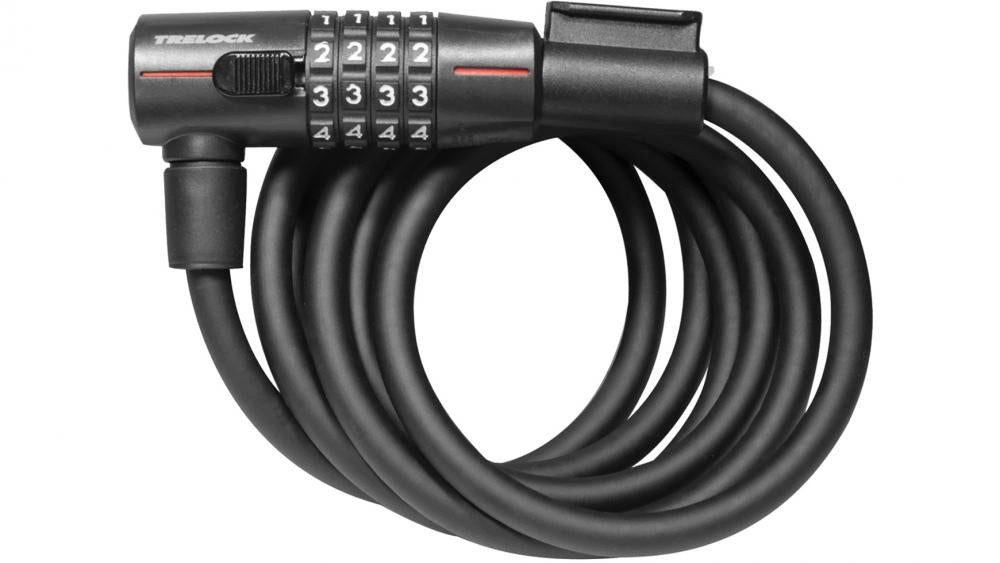 Trelock Kabelschloss Trelock Zahlen-Kabelschloss KS 415 Code Länge 110 cm Ø 15mm schwarz