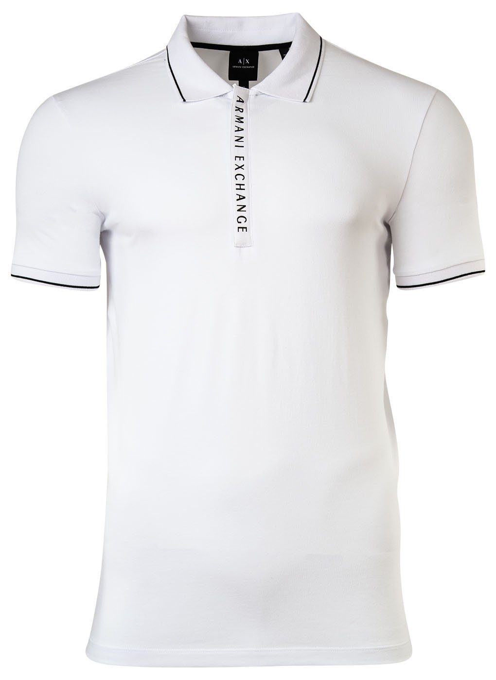 ARMANI EXCHANGE Poloshirt Herren Poloshirt - Hidden Buttons, Cotton Stretch