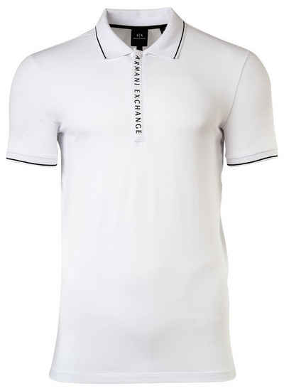 ARMANI EXCHANGE Poloshirt Herren Poloshirt - Hidden Buttons, Cotton Stretch