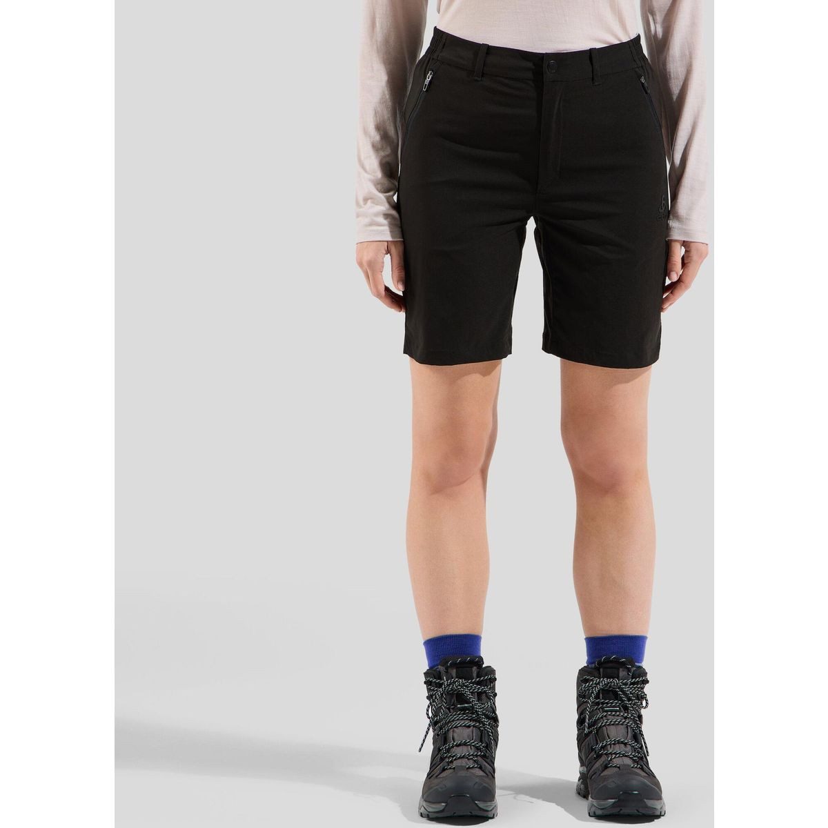 Odlo Funktionsshorts The Ascent Light Hiking Shorts Leichte, wasserabweisende Wandershorts mit Stretchmaterial für
