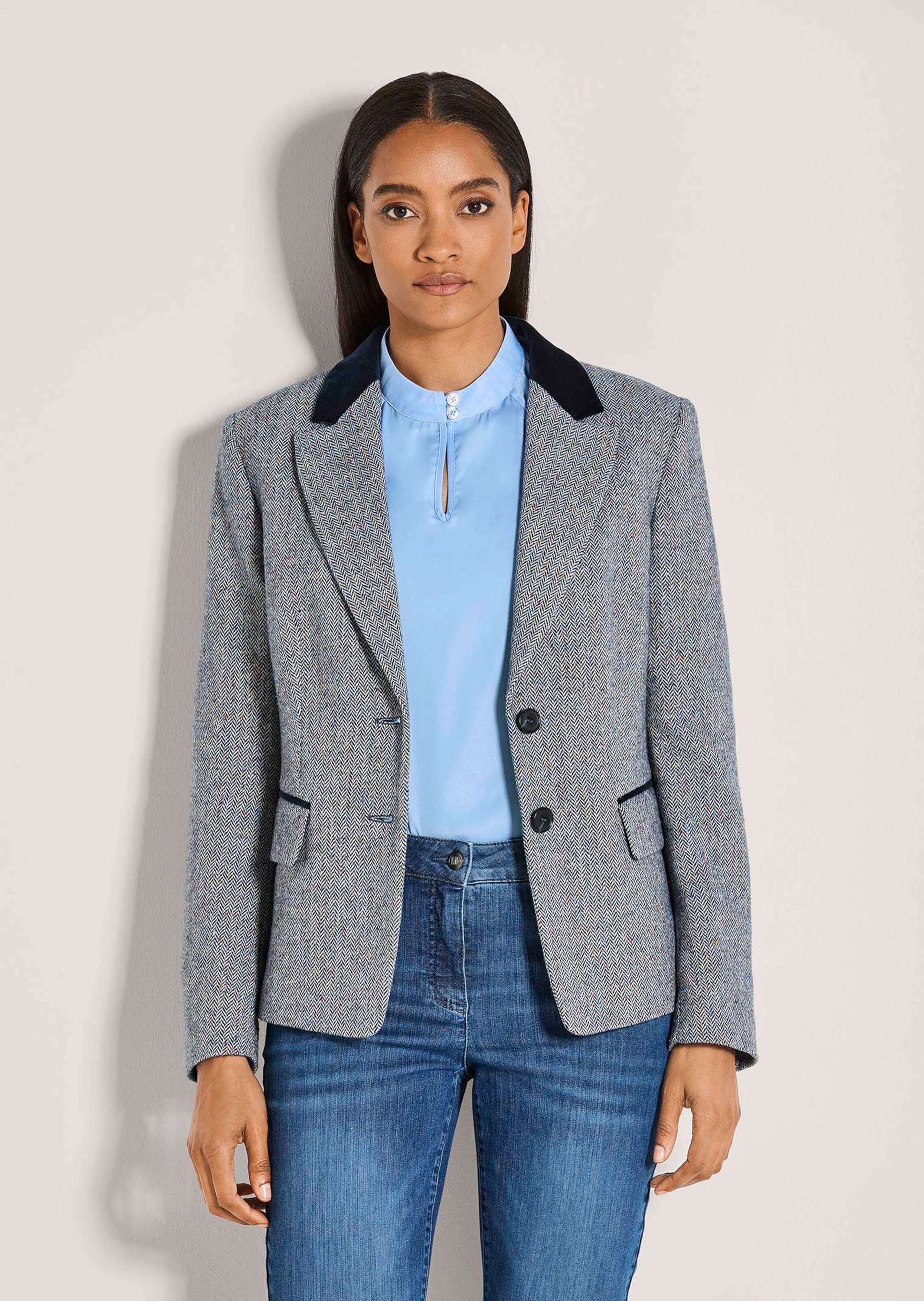 MADELEINE Kurzblazer Businessblazer mit Reverskragen Taillierter Blazer mit günstig online kaufen