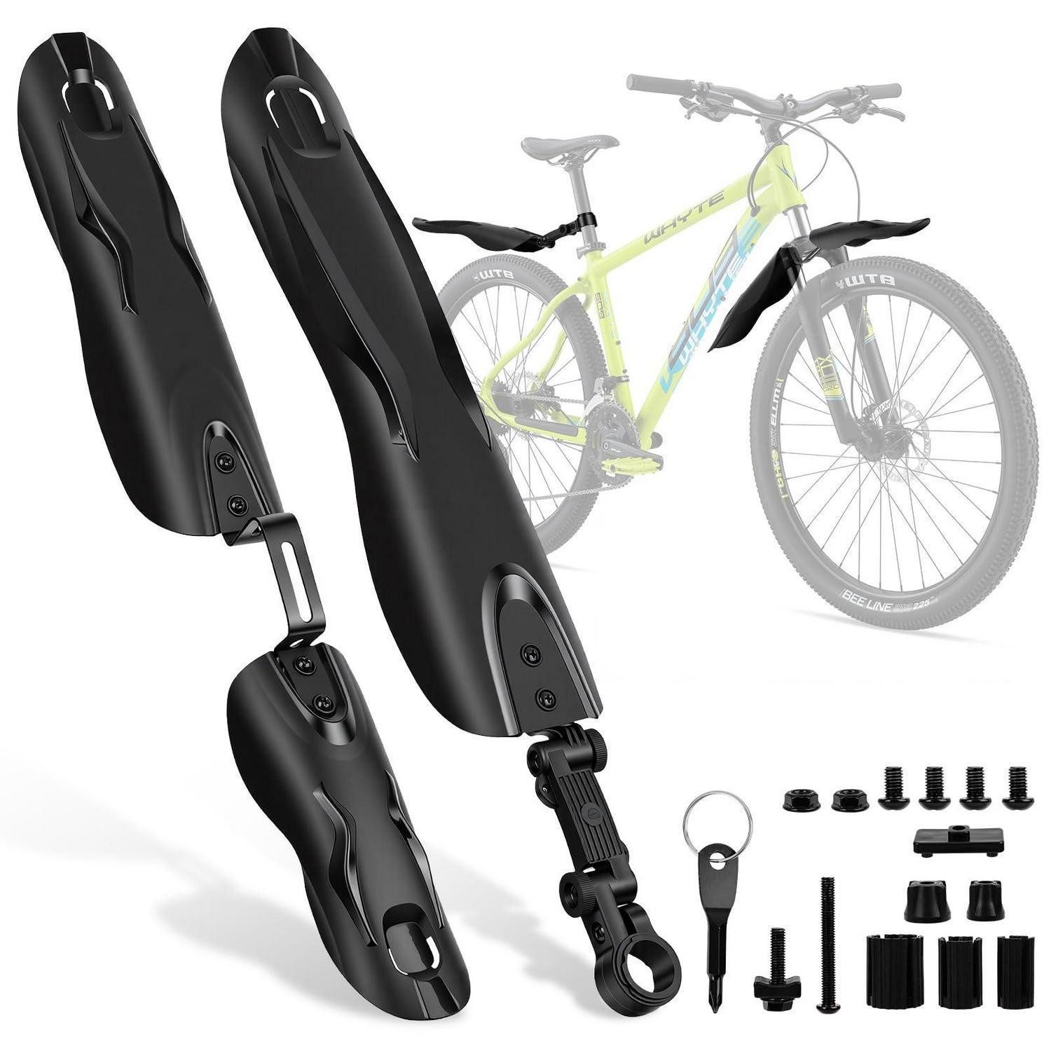 LuxusKollektion Schutzblech Schutzblech Set Fahrrad Universal 24-29 Zoll vorn hinten mit Werkzeug