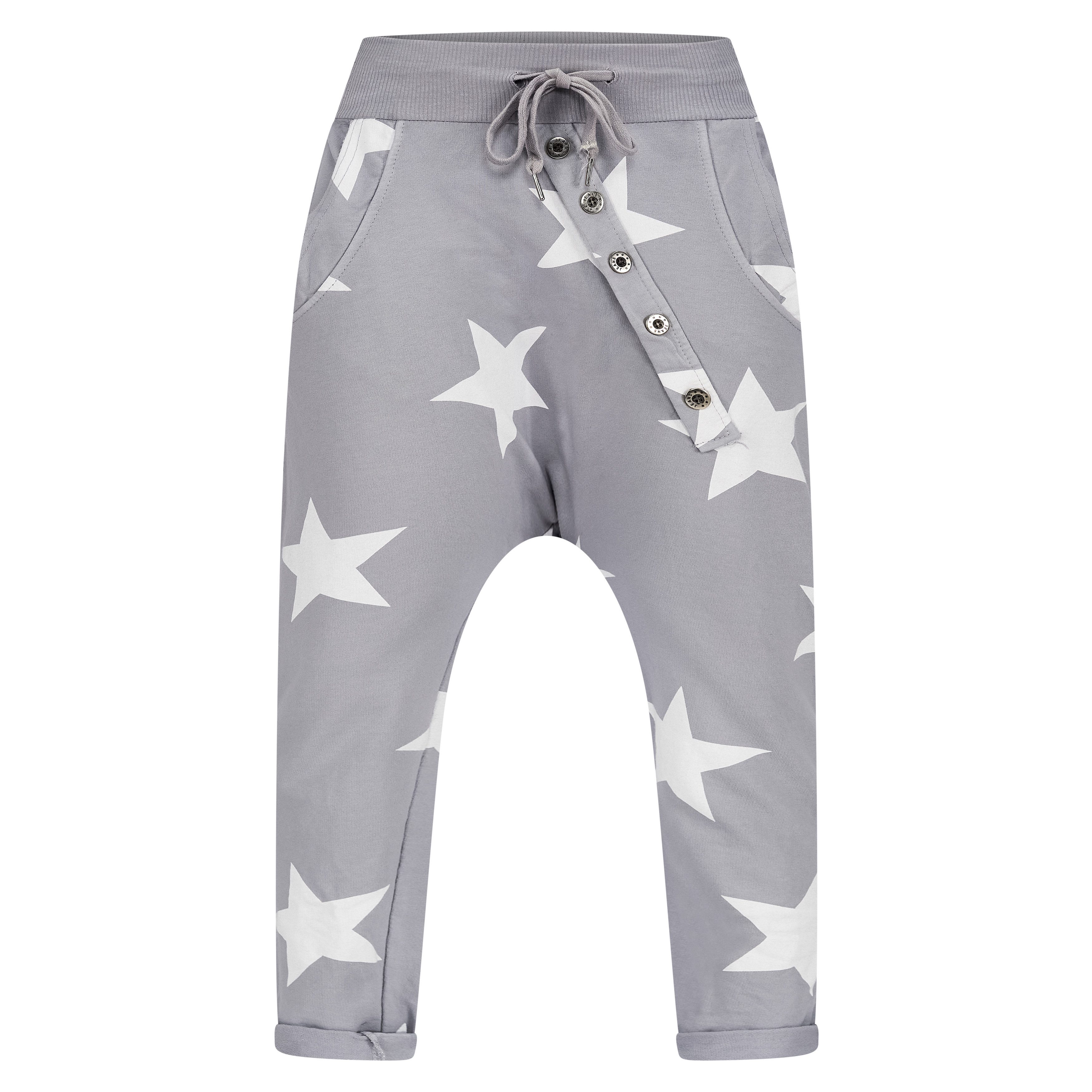 Mississhop Boyfriend-Hose Damen Hose Sweatpants Jogginghose Blumen M.130 günstig online kaufen