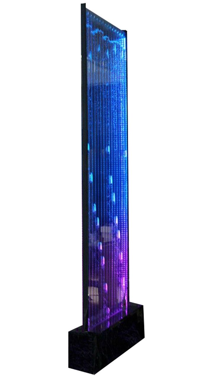 Xlmoebel Zimmerbrunnen Zeitgemäße Raumteiler Wasserwand mit LED-Beleuchtung, beleuchtete, (Water Wall), Hergestellt in Europa