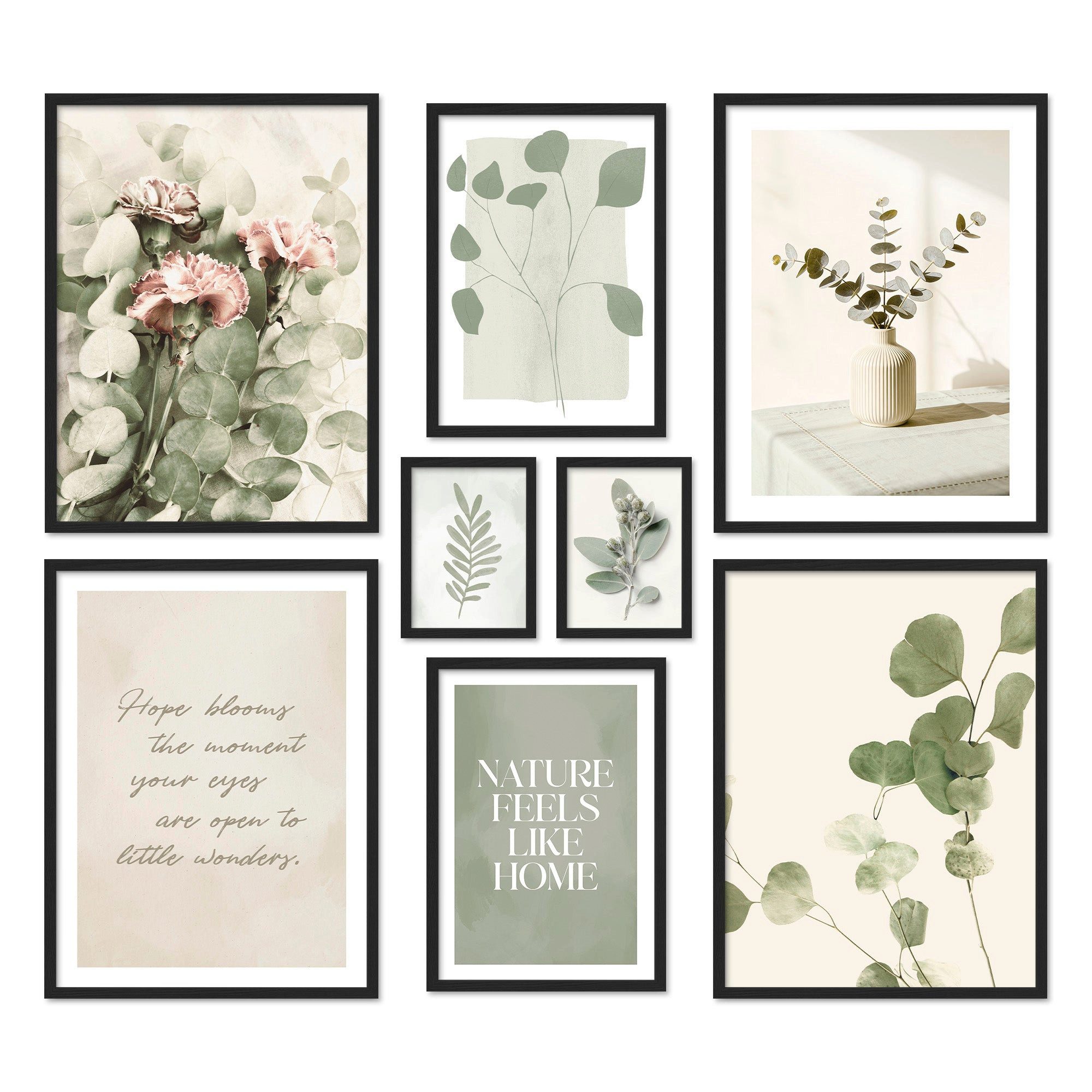 ARTFAVES Bilder-Collage Poster Set Eucalyptus I mehrteilige Bilderwand I Wandbilder Eukalyptus, (Wandbilder modern, 8 St). € 139,90, (€ 139,90 pro 1 Stk).