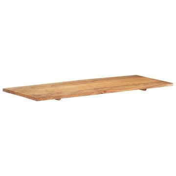 vidaXL Badezimmer-Set Badezimmer-Waschtischplatte Massivholz Akazie 140 x 55 x 2,5 cm