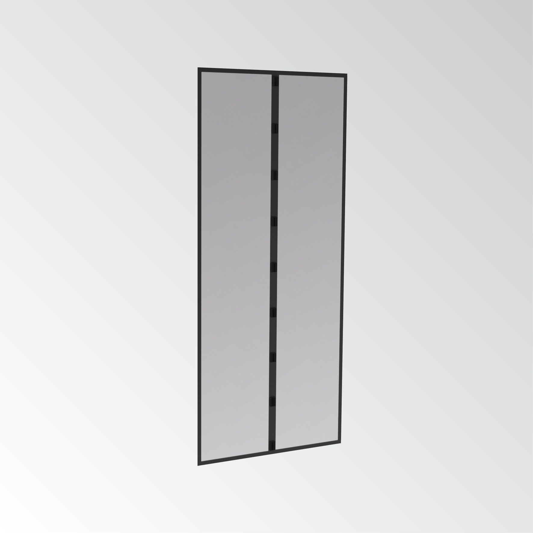Windhager Insektenschutz-Vorhang Basic für Balkon- und Terrassentüren, Fliegengitter Magnetvorhang, (Packung, 1-St), Insektenschutz mit Magneten, ohne bohren, 95 x 215 cm, anthrazit