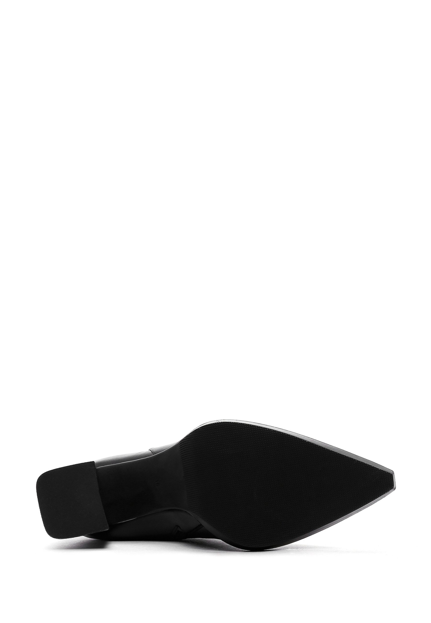 Derimod Absatzstiefel aus Leder Bootsschuh Reißverschluss, Leder-Textil-Futter, TPU Sohle, Absatz 7 cm