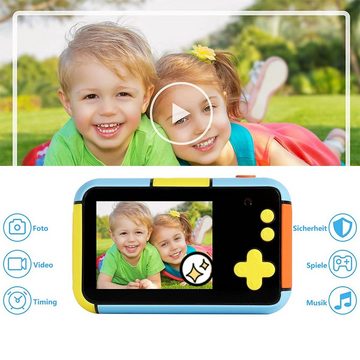 Kind Ja Kameras für Kinder, Spielzeugkamera,2,4 Zoll, Spielzeug, 32 Megapixel Kinderkamera (Wiederaufladbare Front- und Rückkamera für Ihre Kinder)