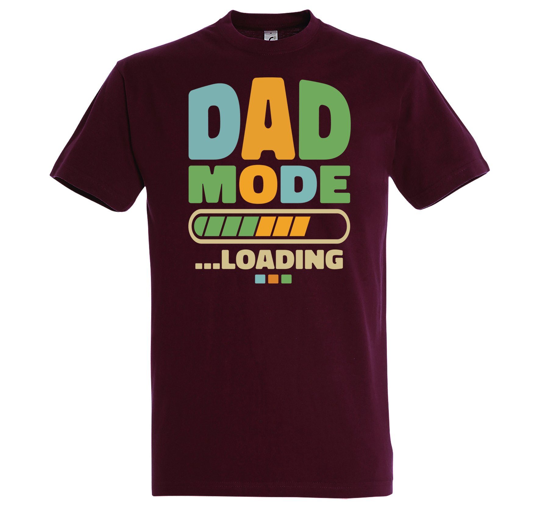 Youth Designz T-Shirt DAD Mode Loading Herren Shirt im Fun-Look Burgund