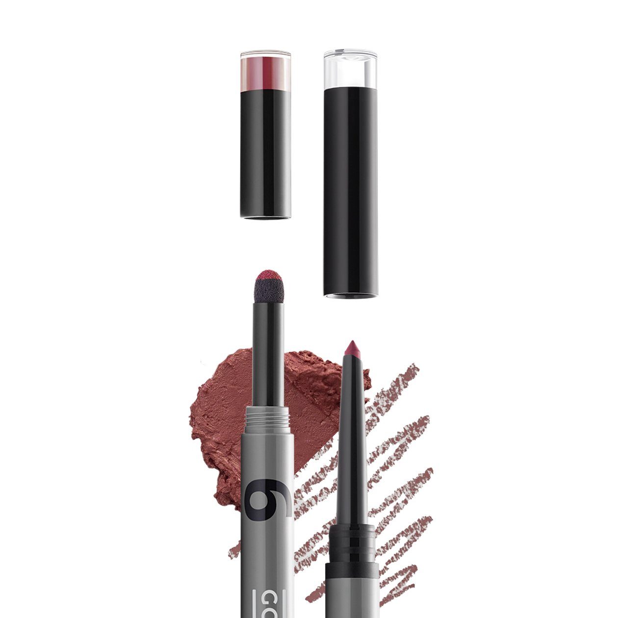 Gokos Lippenstift LipDesigner, für perfekt definierte Lippen be mine 6706 - Ein intensives, etwas kühleres und nudiges Rosenholz, mit farblich passendem Lipliner.