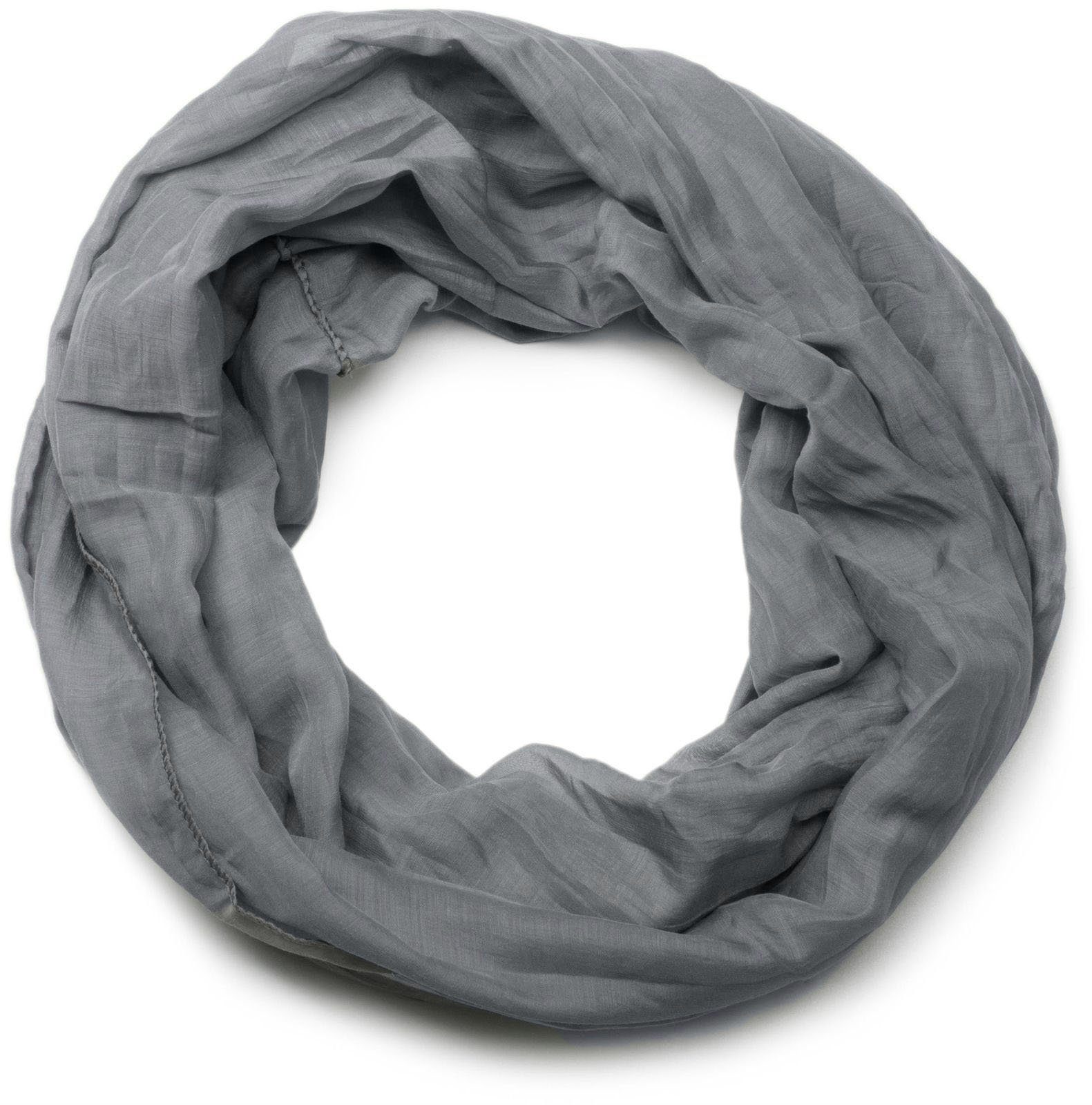 styleBREAKER Loop Seidiger unifarbener Loop, (1-St) günstig online kaufen