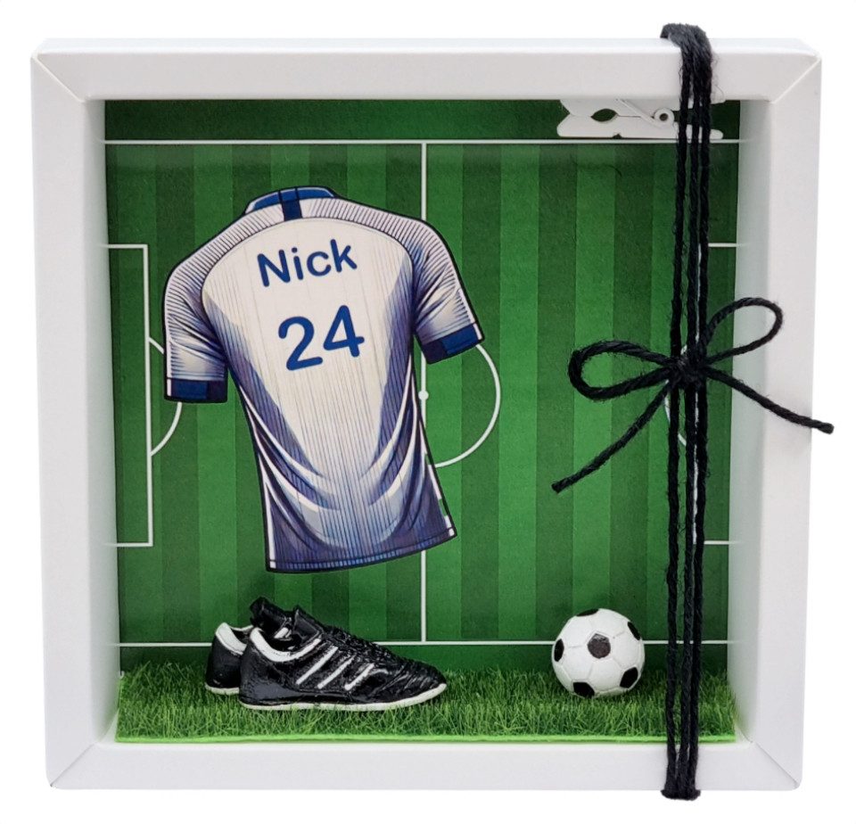 ZauberDeko Geschenkbox Geldgeschenk Geldverpackung Gutschein Fußball Mann Sport Weihnachten