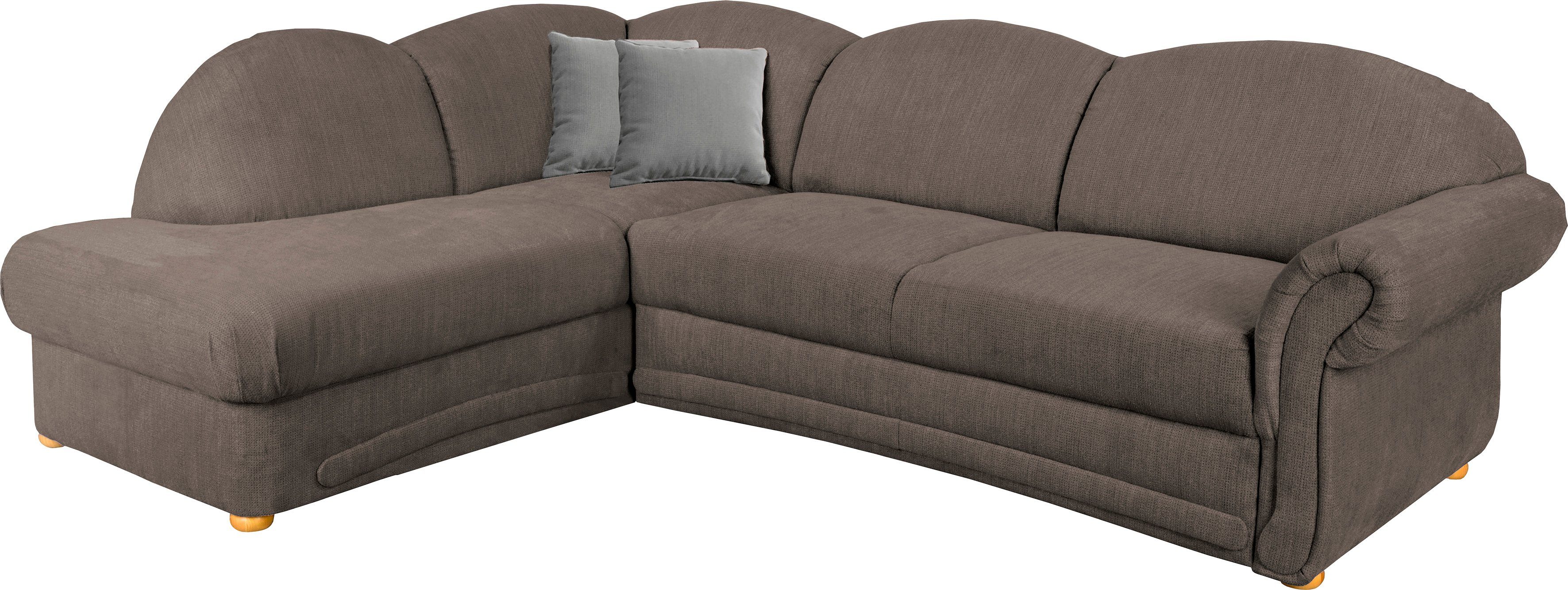 INOSIGN Ecksofa anthrazit Florenz