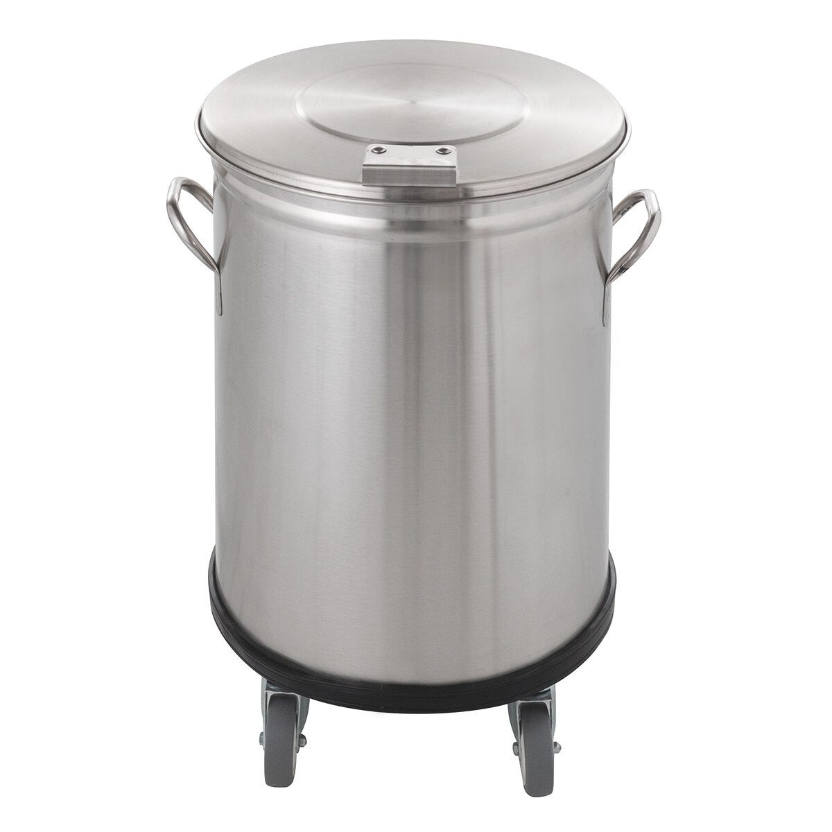 GastroHero Müllsackständer Abfallbehälter 50 Liter Edelstahl mit Deckel Gastro