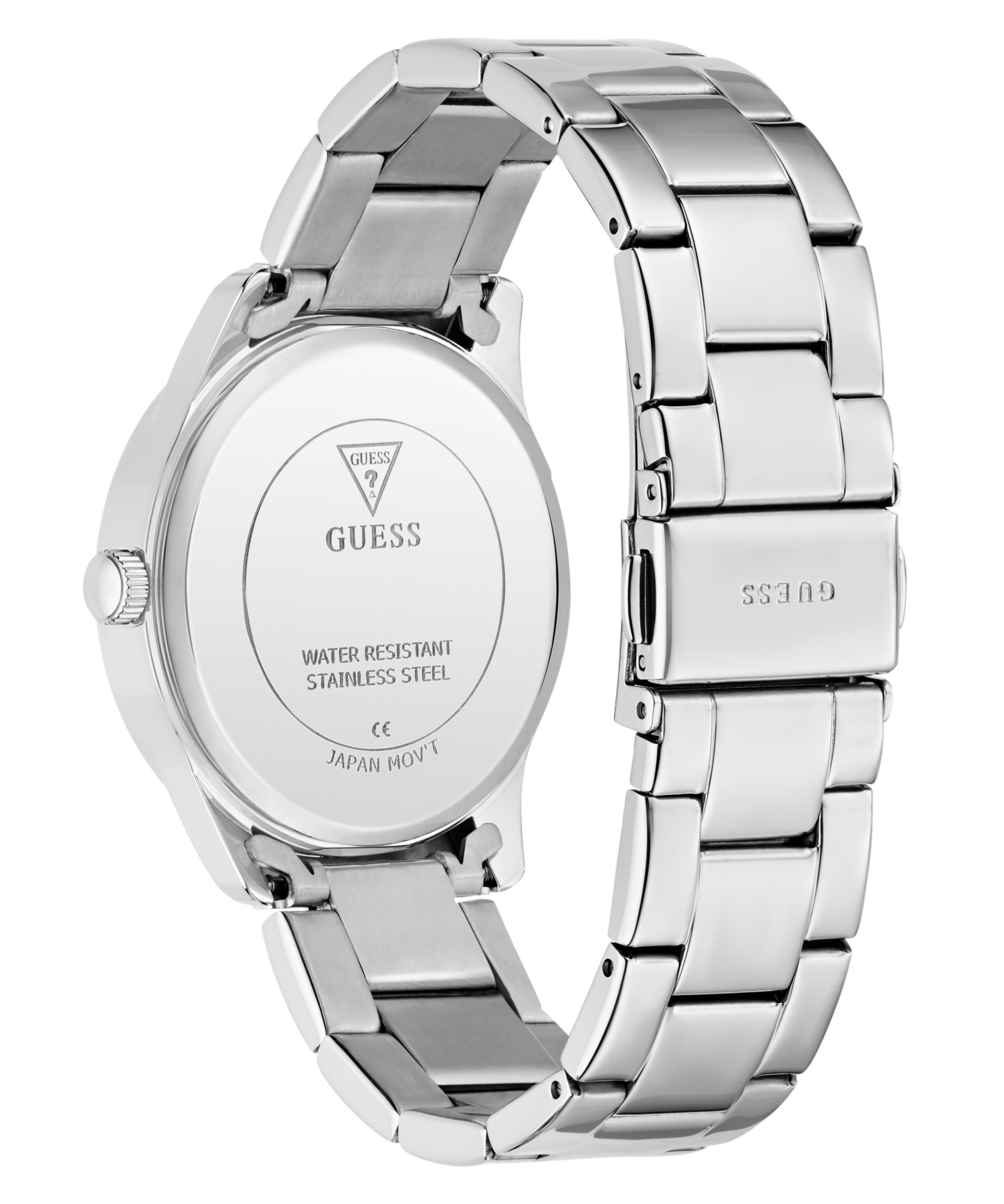 Guess Quarzuhr ROXY GW0987L1, Armbanduhr, Damenuhr, Edelstahlarmband, Kristallglas