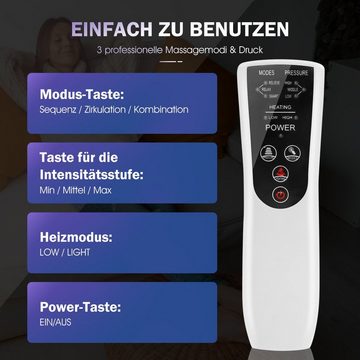 WILGOON Fußmassagegerät Beinmassagegerät für die Zirkulation, mit 3 Modi 3 Intensitäten, für Waden, Oberschenkel, Fußmassage, zur Linderung von Beinschmerzen