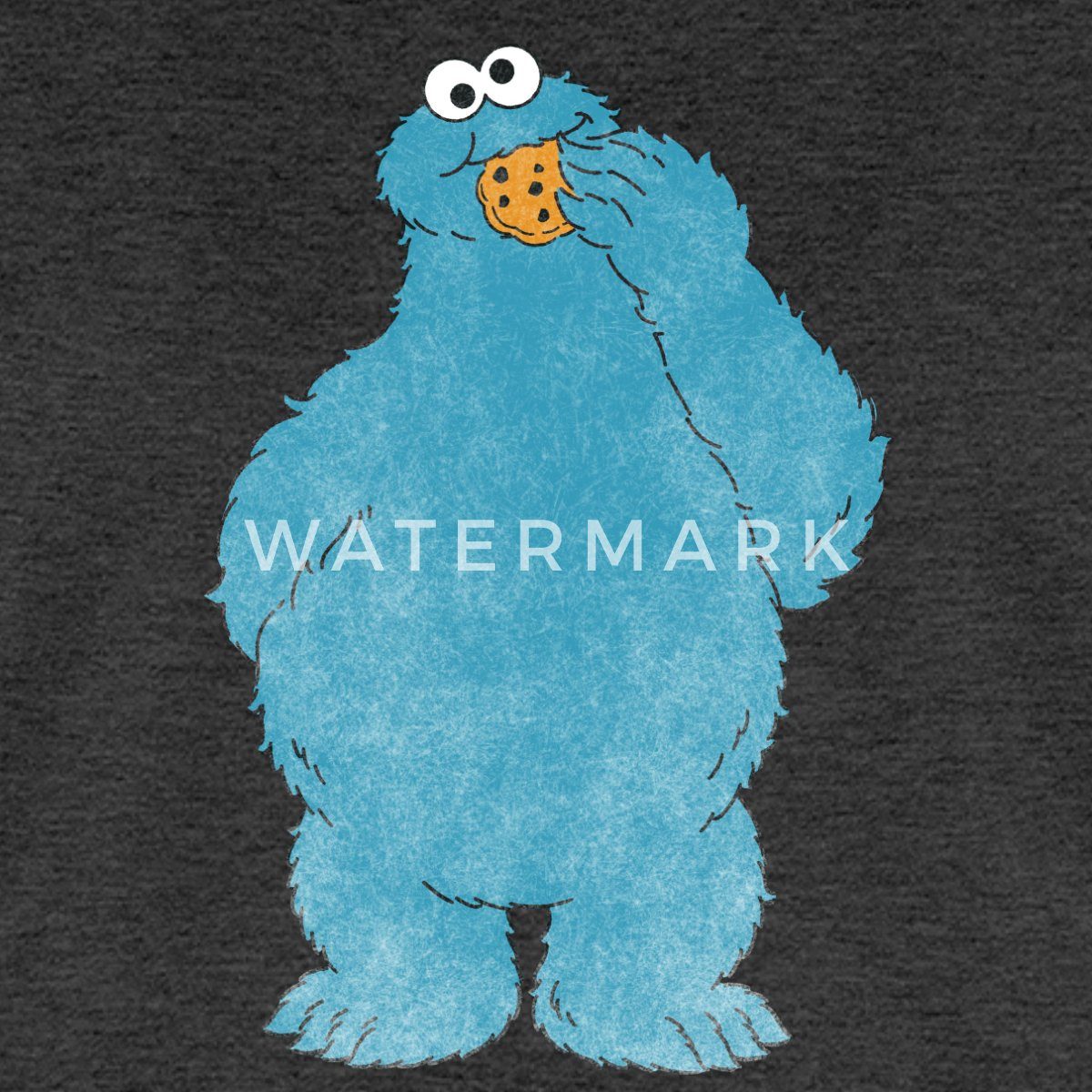 Spreadshirt T-Shirt Sesamstraße Krümelmonster Naschen Frauen Premium T-Shirt (1-tlg)