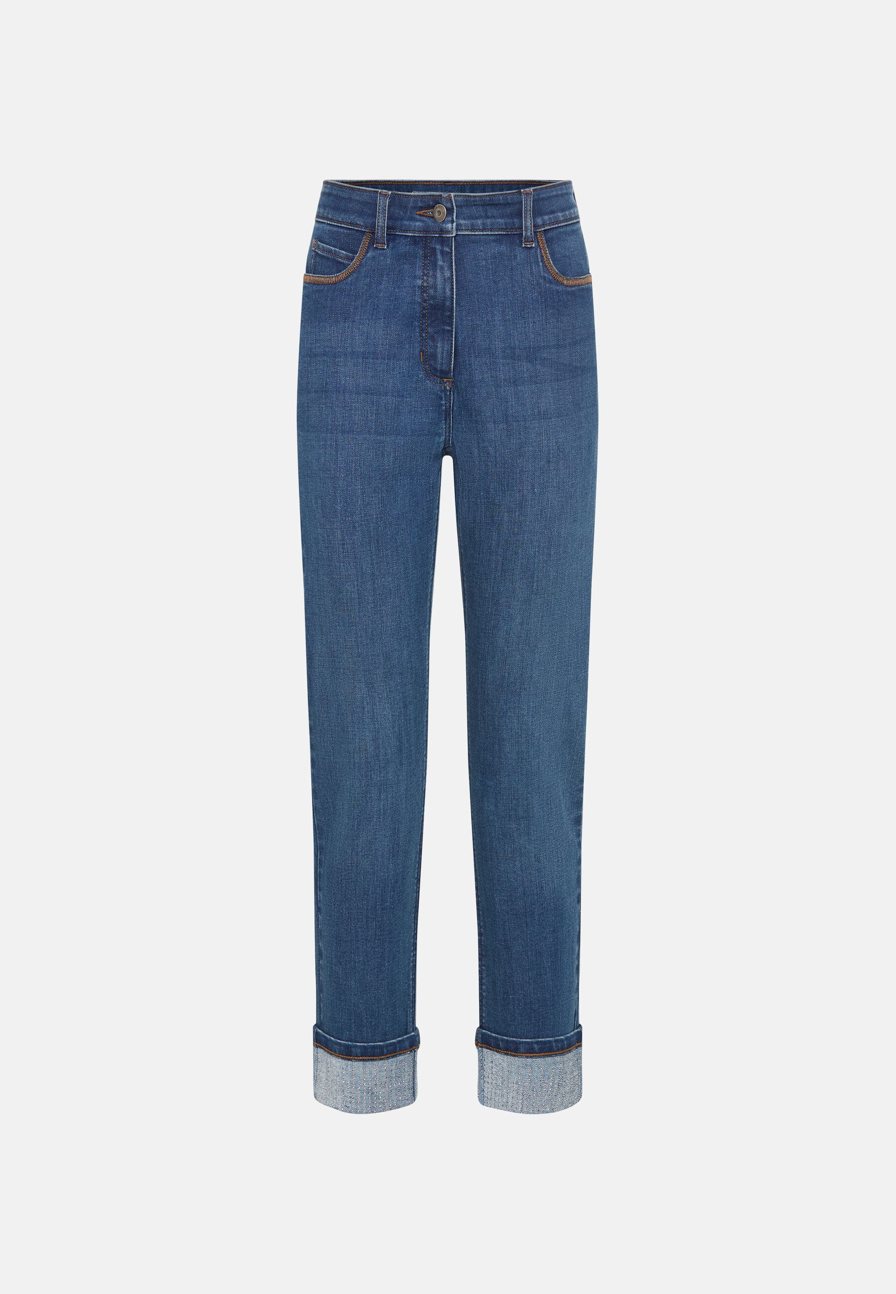 Olsen Regular-fit-Jeans im Cropped-Style