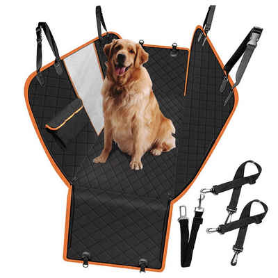 CALIYO Tierdecke Autoschondecke Hund Rücksitz mit Seitenschutz, Kratzfest Autodecke Для собакmatte Auto, Для собак Autositz 147x137cm