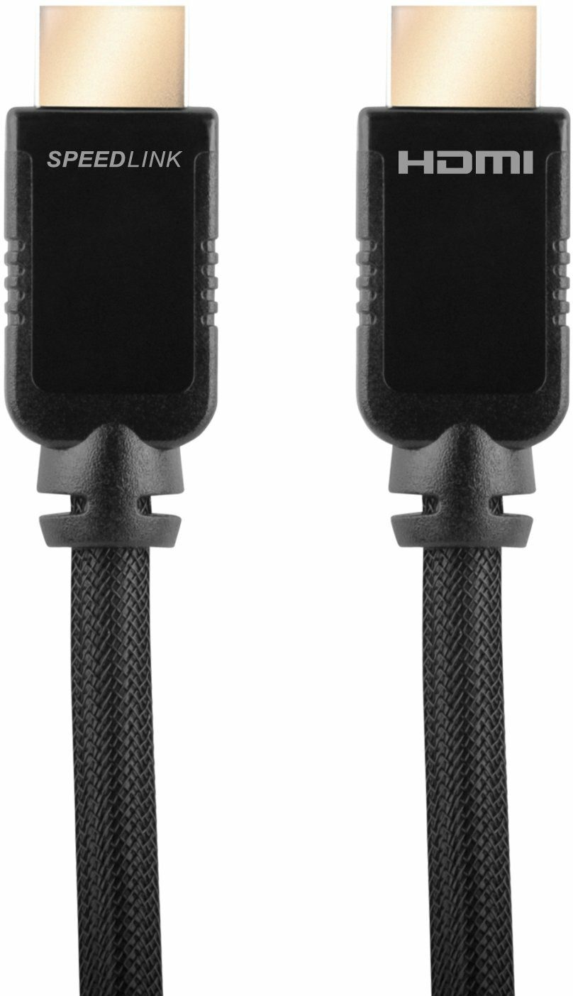 Speedlink Speedlink HDMI Kabel 3 m 4K UHD 2160p Full HD 3D HDR HDMI 2.0 Adapter, 3 cm, 3m Dolby Videokabel