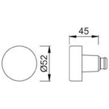 HOPPE Türbeschlag Wechselgarnitur 138L/15/153/K58, PZ weiss