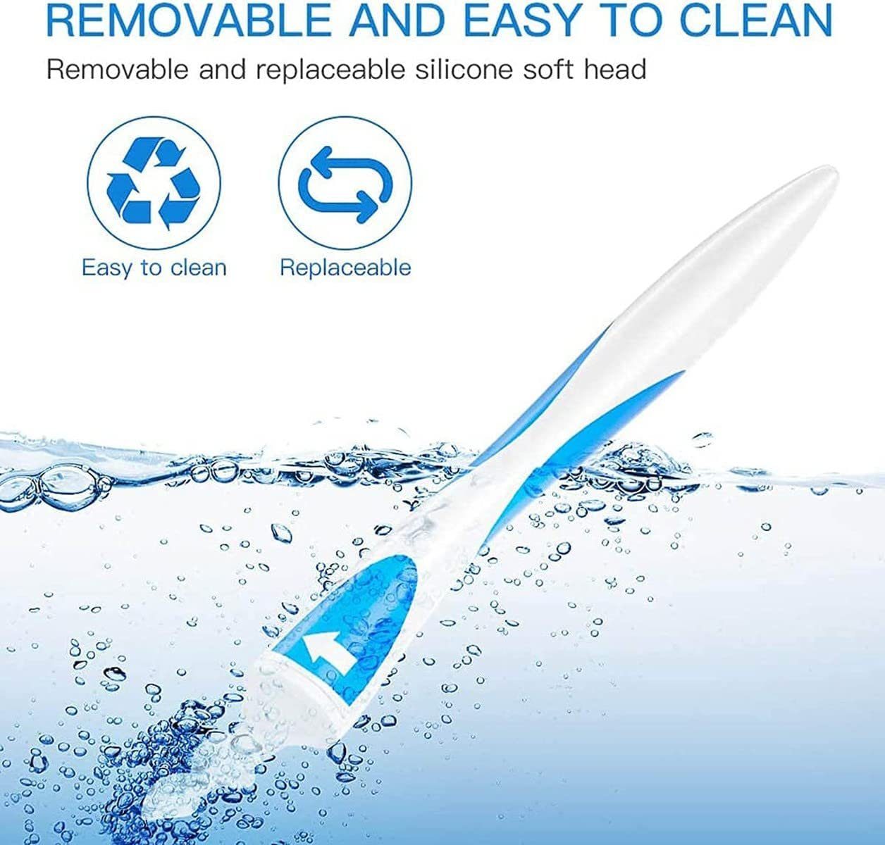 XDeer Ohrenreiniger Ohrenschmalz Entferner,Spiral Ohrenreiniger mit 16 Ersatzköpfen, Sicher,Weich,360 Grad Spirale Silikon,Ohr Schmalz Reiniger kit