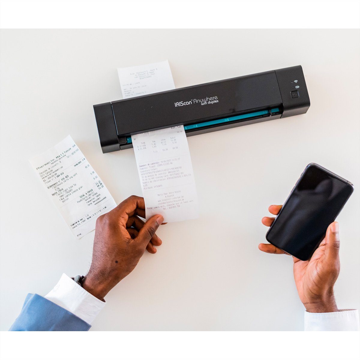 Iris by Canon IRIScan Anywhere 6 WIFI Duplex 15PPM Scanner, (Mobiler Batteriescanner, 461854)