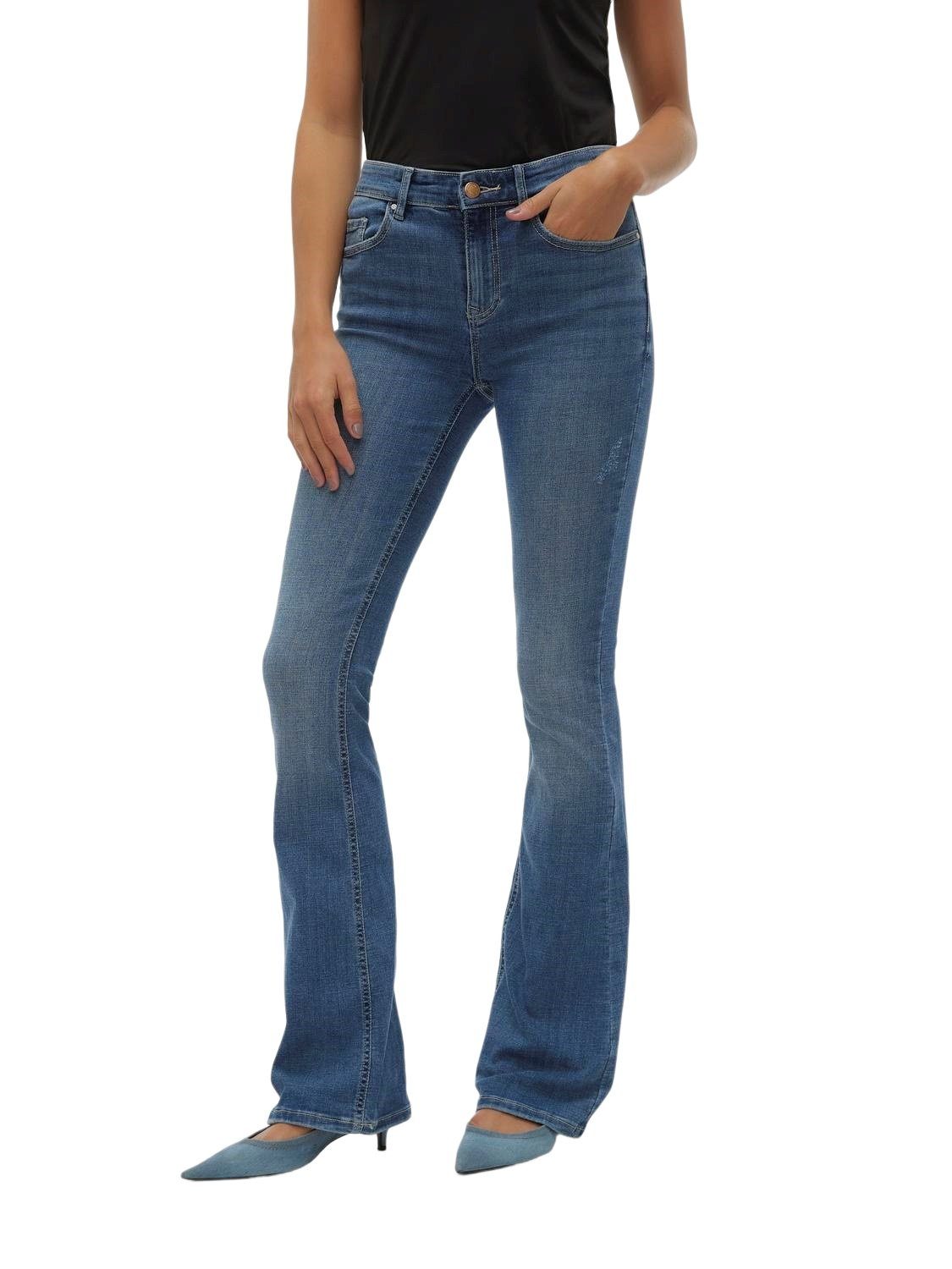 Vero Moda Schlagjeans VMFLASH MR FLARED günstig online kaufen