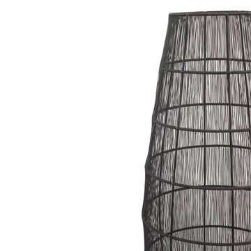 Casa Moro Bodenwindlicht XXL Metall Windlicht Mounia Schwarz rund große Drahtlaterne (extravaganter Kerzenleuchter, 1 St), Kunsthandwerk