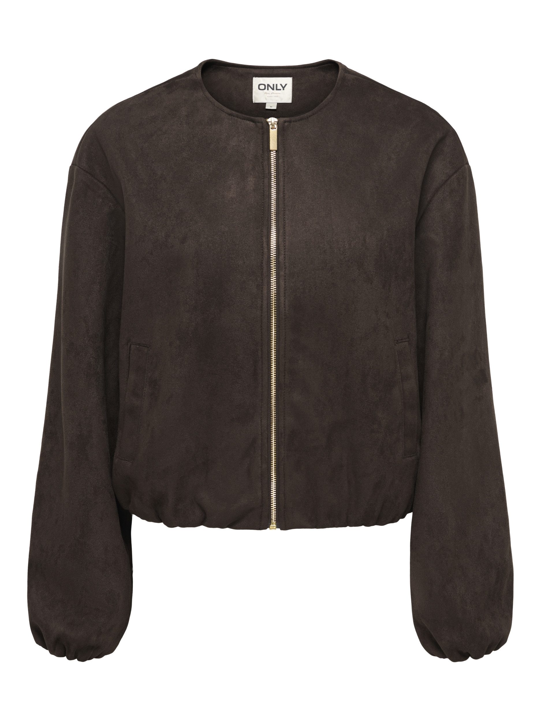 ONLY & SONS Langjacke ONLSTINA L/S FAUX SUEDE BOMBER PNT 244915 Chocolate Tor