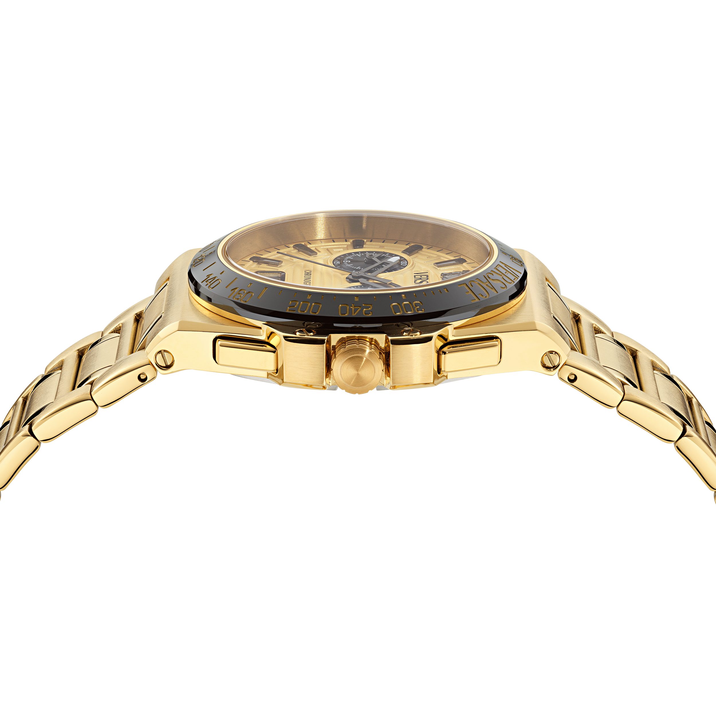 Versace Chronograph GRECA REACTION VE5N00626, Quarzuhr, Armbanduhr, Herrenuhr, Swiss Made, Edelstahlarmband, analog