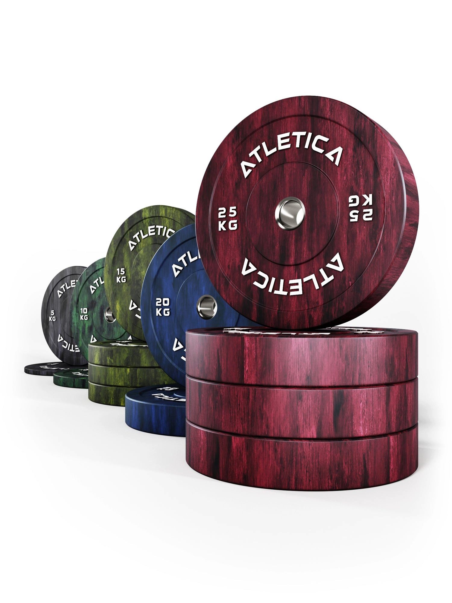 ATLETICA Hantelscheiben Fusion Bumper Plates SET, 230kg