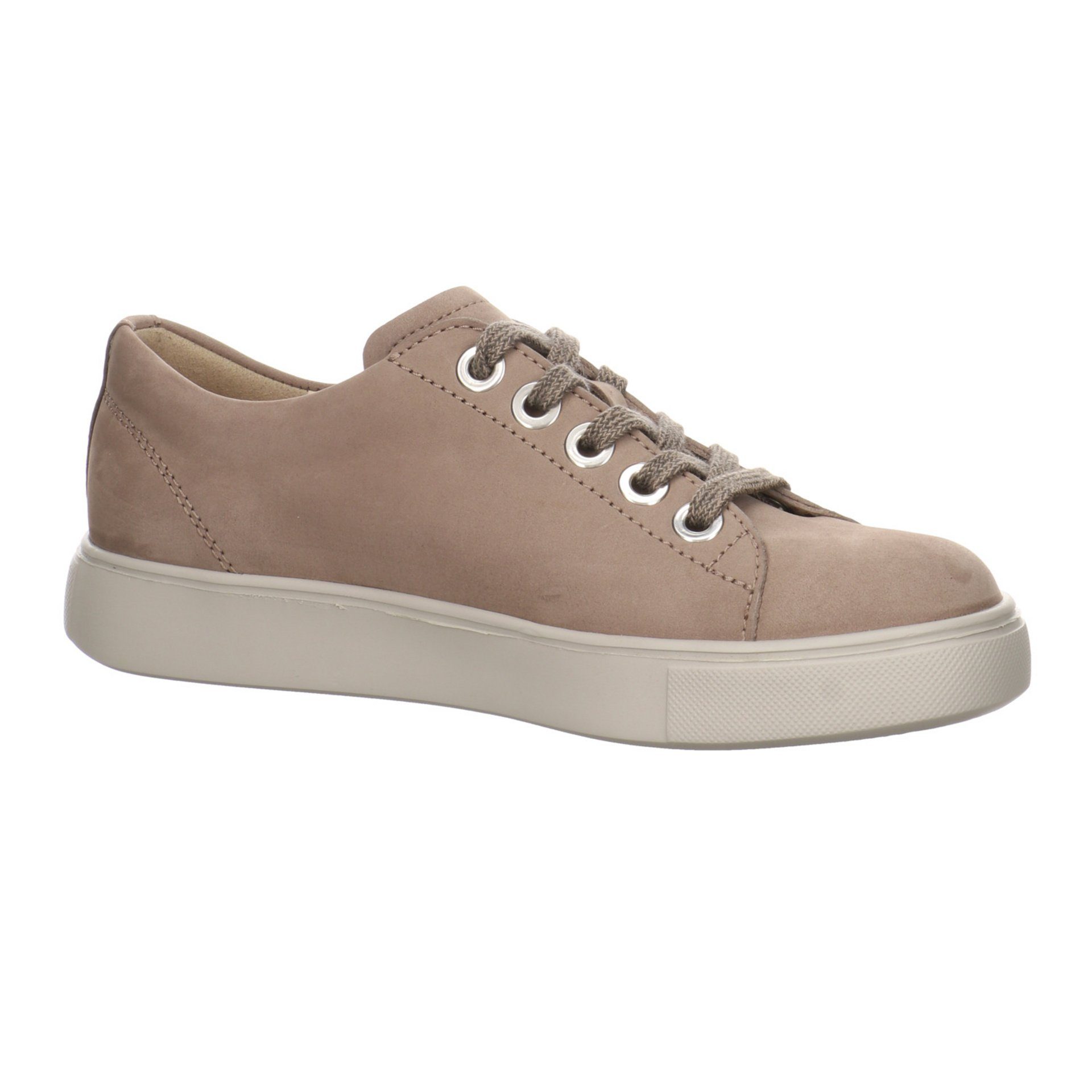 Nubukleder Schnürschuh Comfort gravel Finn Elpaso Schnürschuh Schnürhalbschuhe Damen