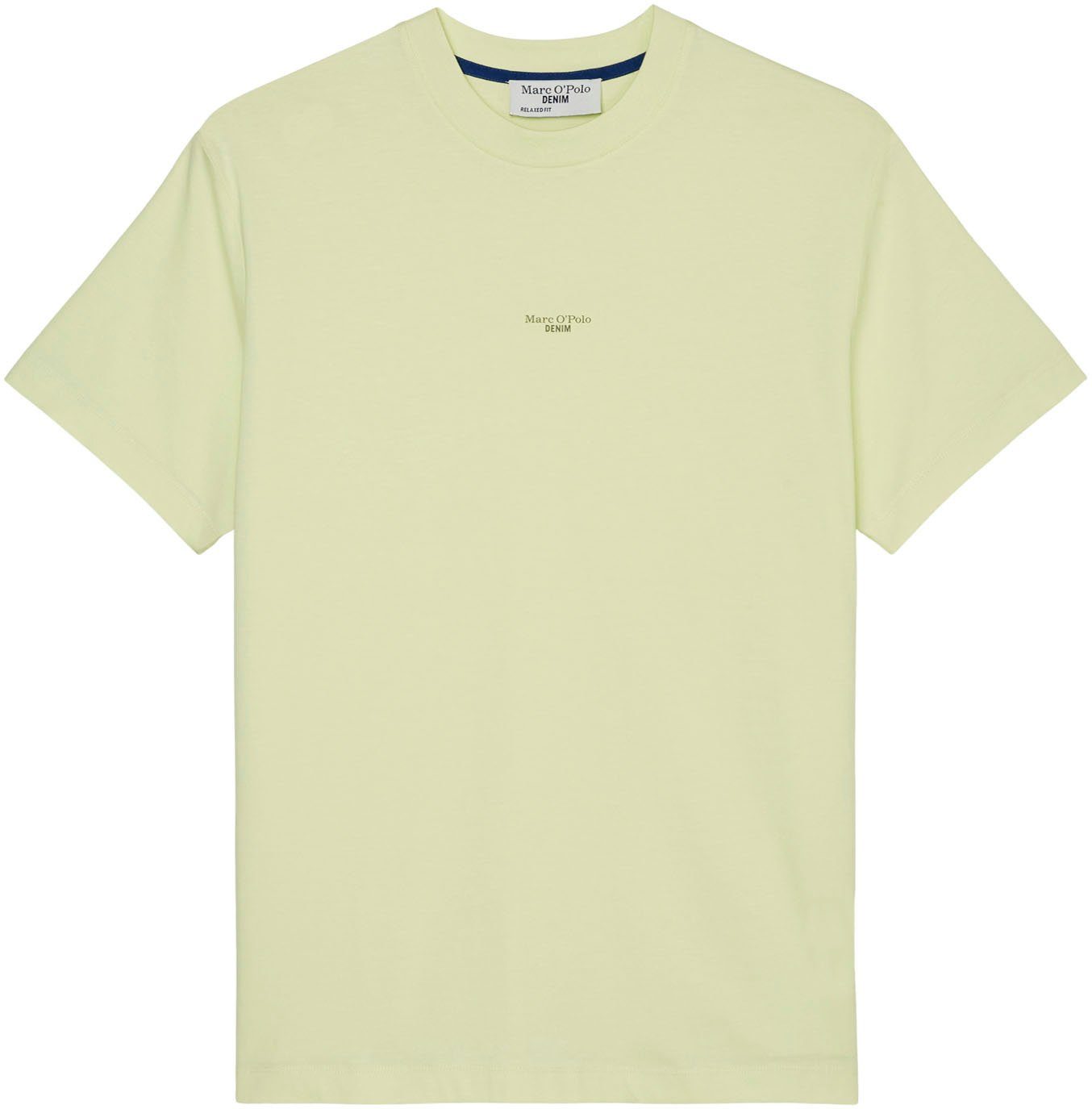 Marc O'Polo DENIM T-Shirt kleinem Logo-Druck mit lime