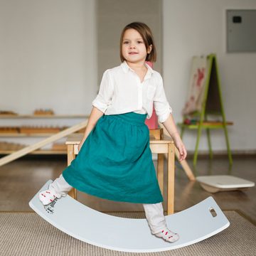 CCLIFE Balanceboard Balance Board Kinder Holz Balancierbrett Montessori Spielzeug
