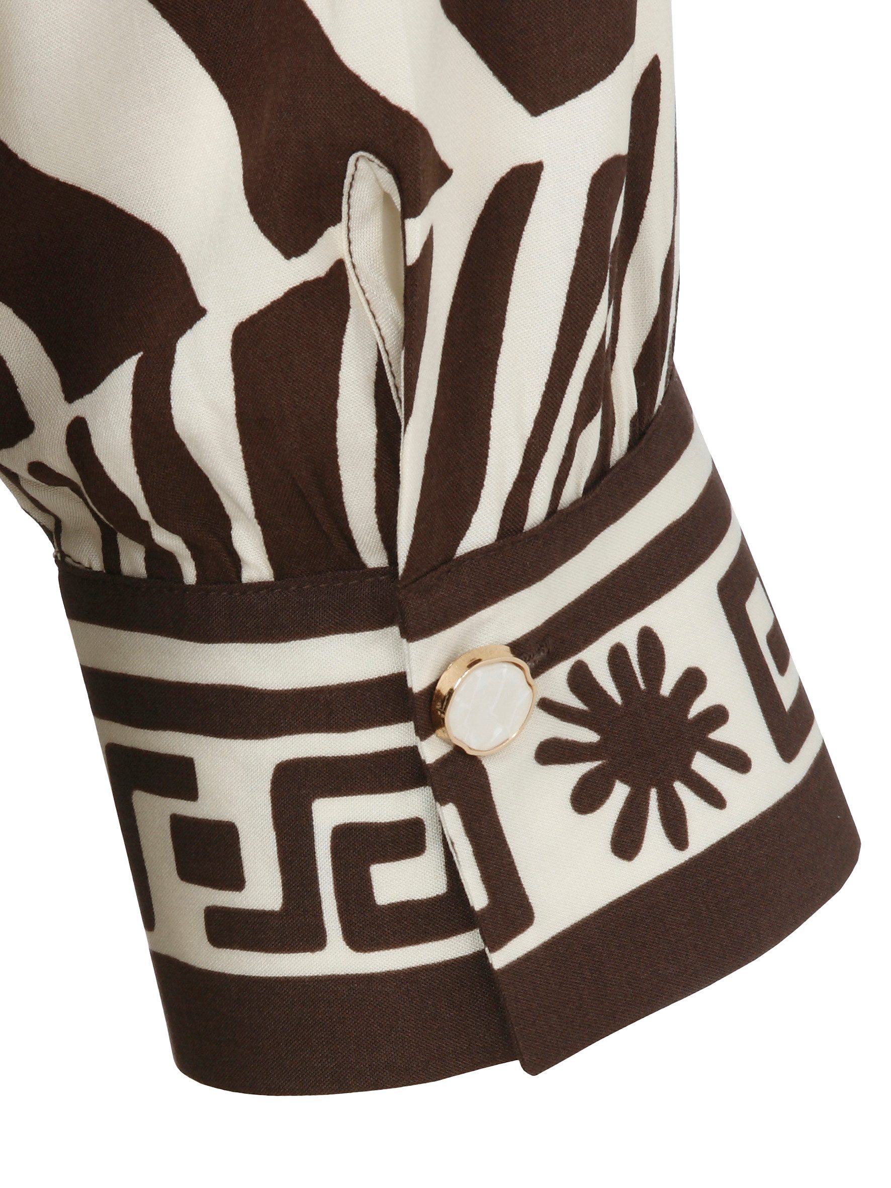 VIA APPIA Strickpullover Kleid V-Ausschnitt 3/4 Arm